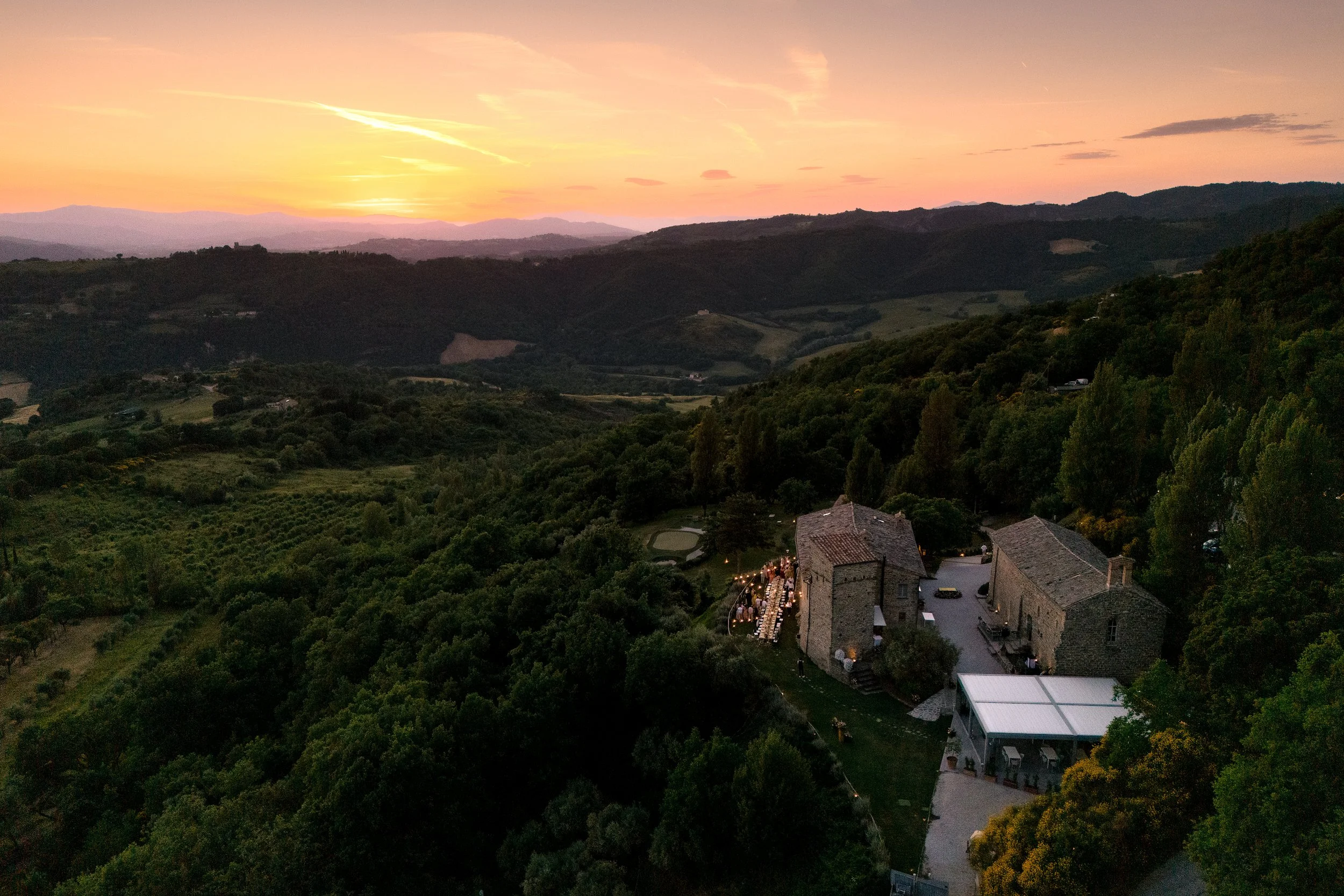 The medieval fortress turned Italian countryside wedding venue