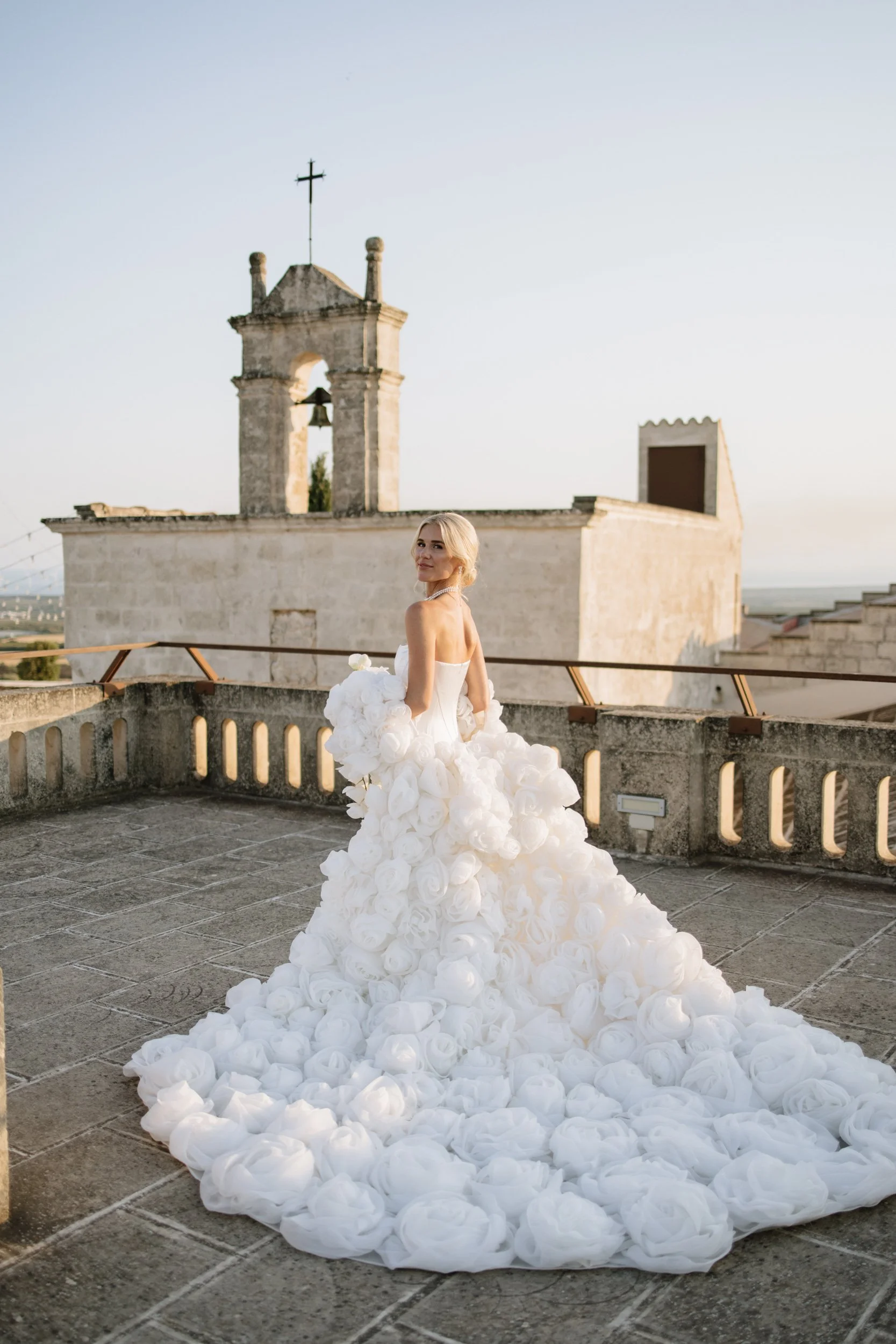 Ali Katz Italian wedding dress, style by Nicole Rooney.