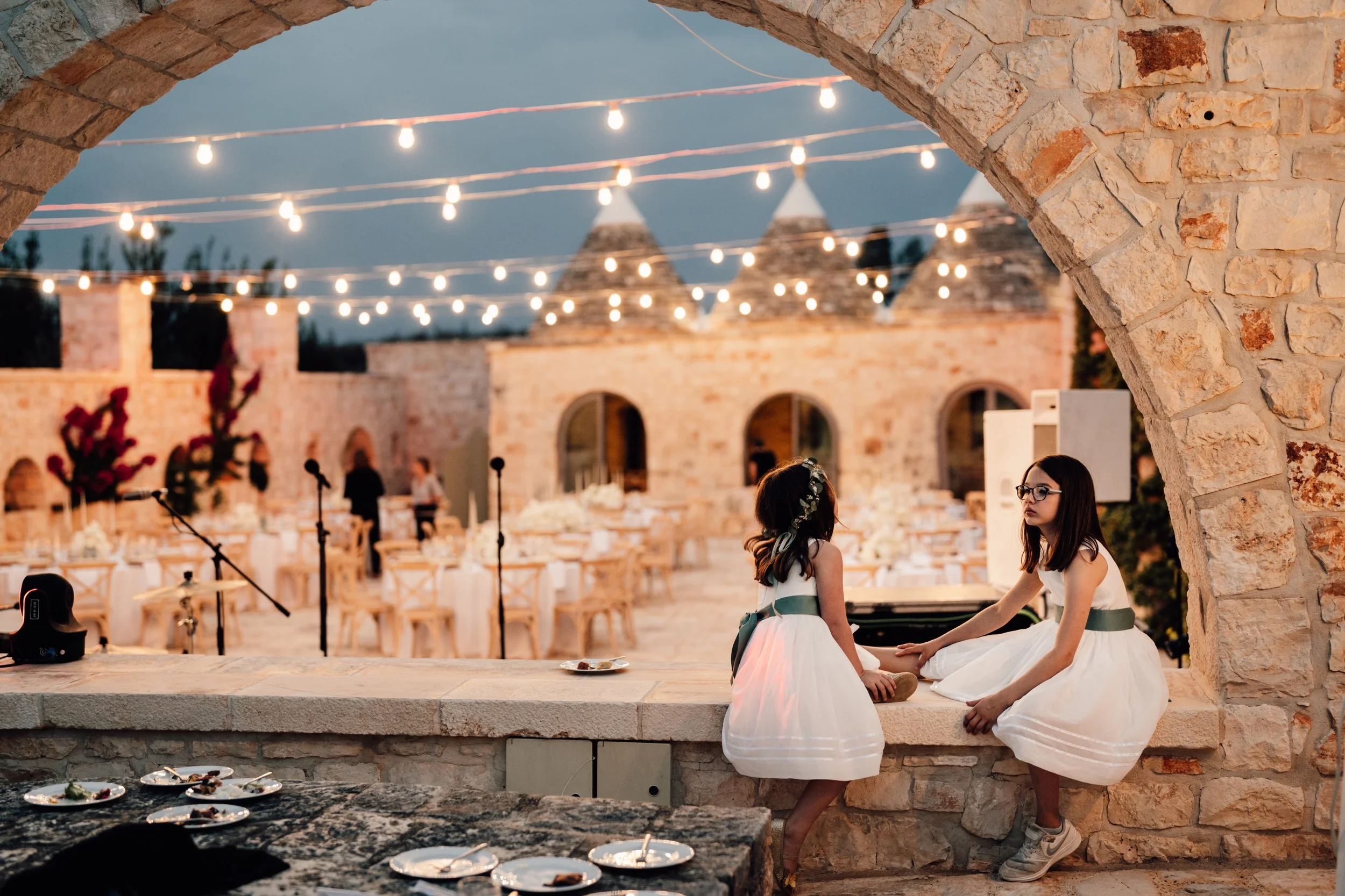 Masseria Grieco courtyard wedding venue in Italy