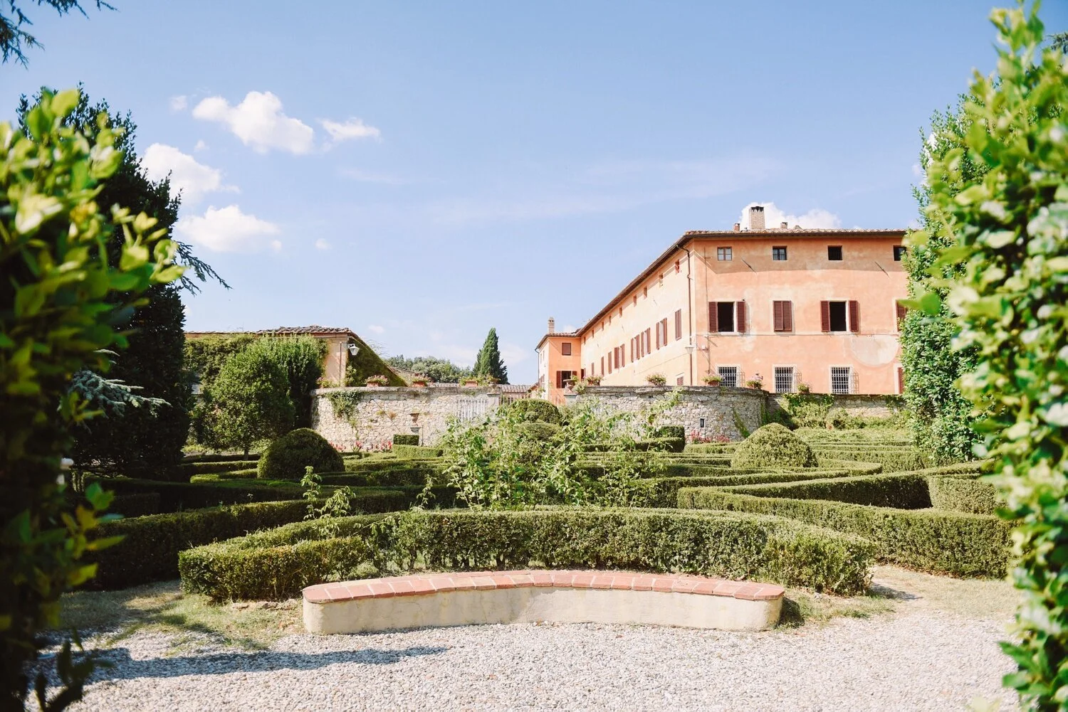 Villa Catignano, a 16th-century family-owned wedding estate set eight kilometres from Siena in the Chianti Classico wine region of Tuscany.