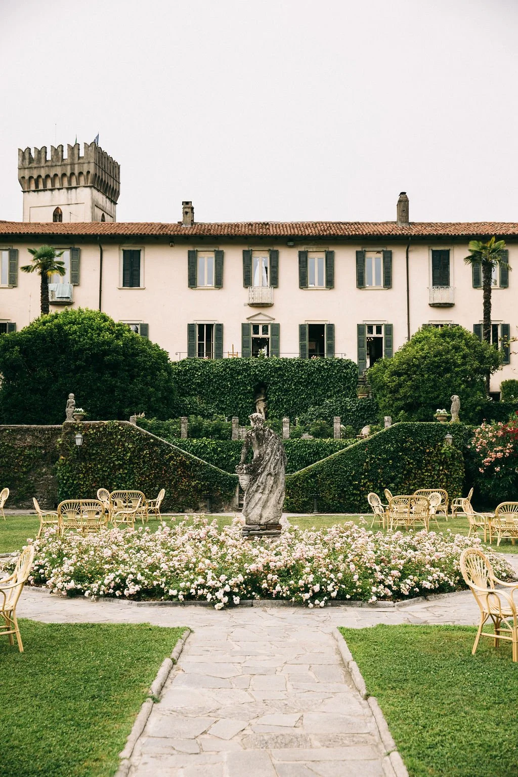 Northern Italian wedding venue, Villa Bossi