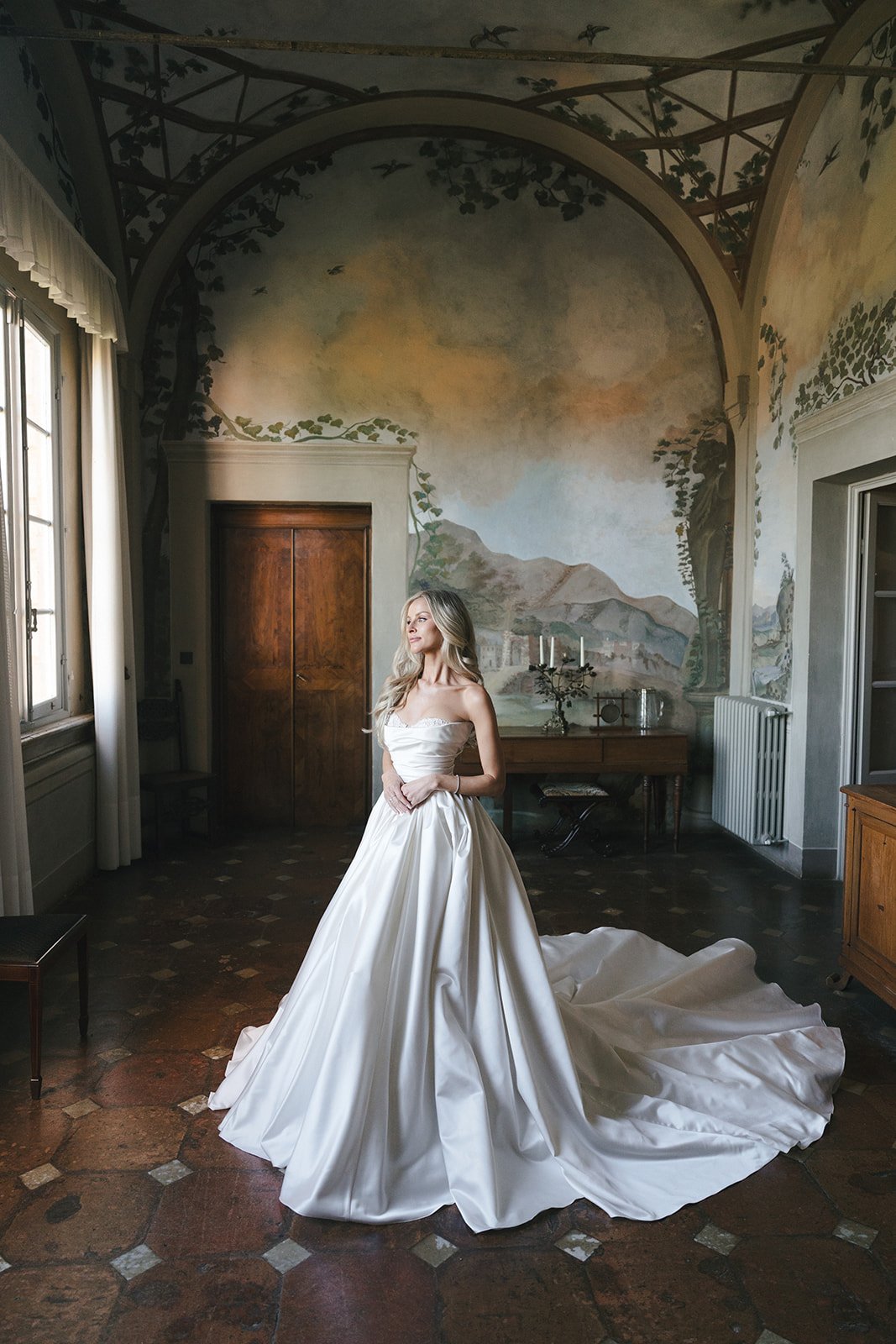 Interior of Villa Cetinale wedding venue in Italy