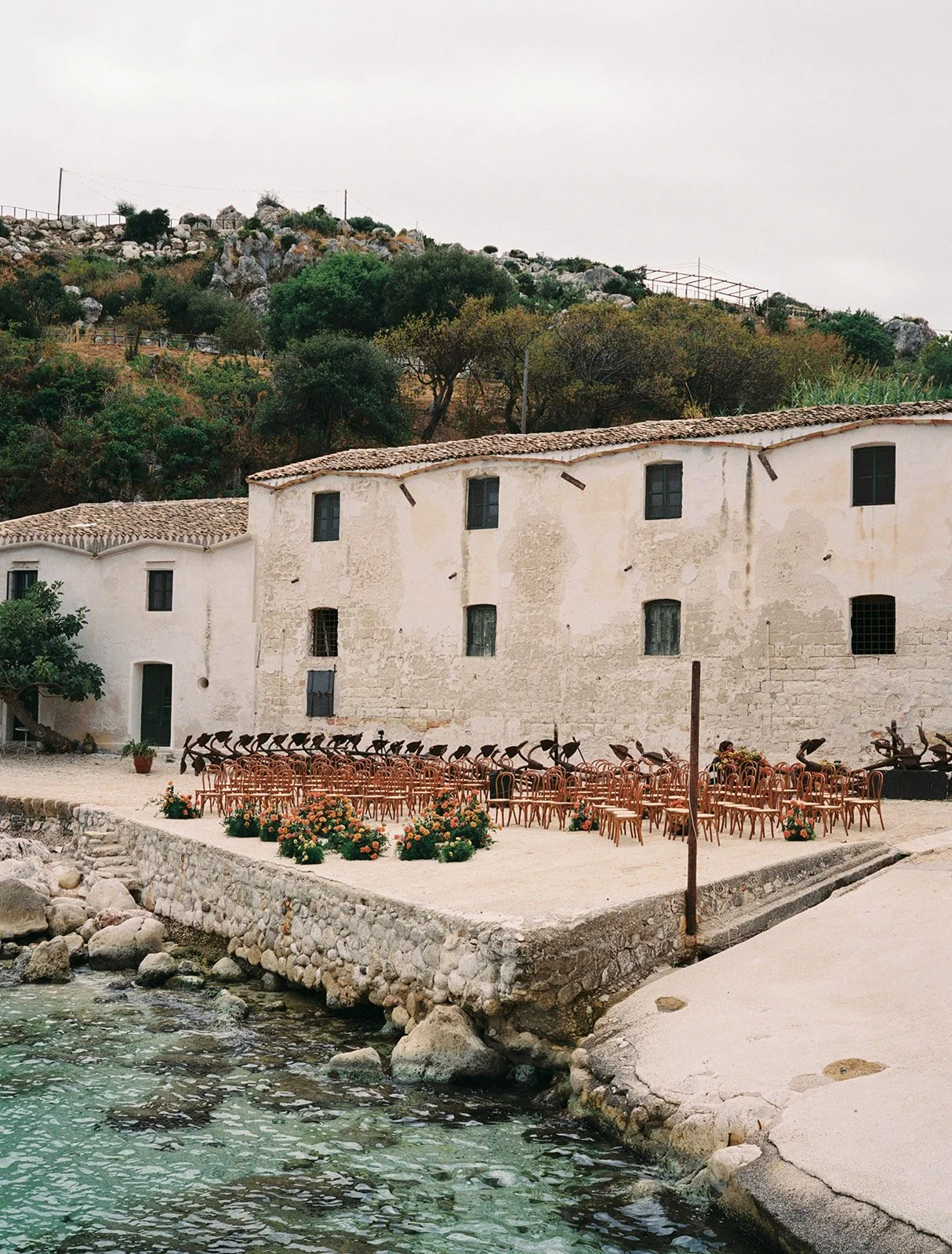 Wedding ceremony at Tonnara di Scopello