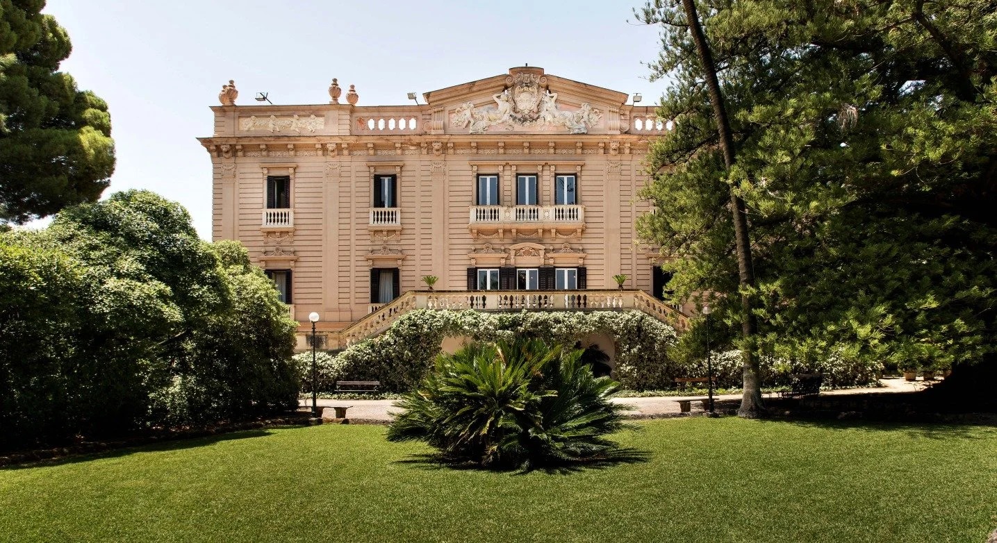 Villa Tasca, a centuries-old aristocratic estate and wedding venue set within a six-hectare private park in the heart of Palermo, Sicily.