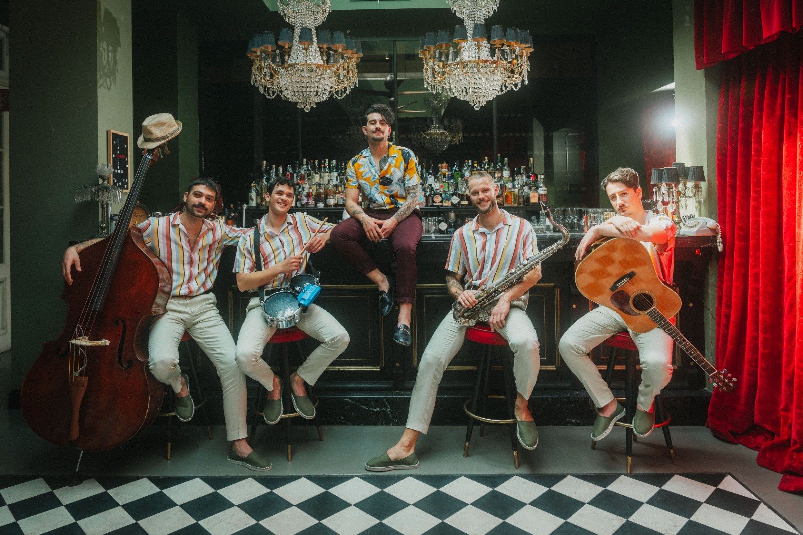 Roaming band for Italian wedding