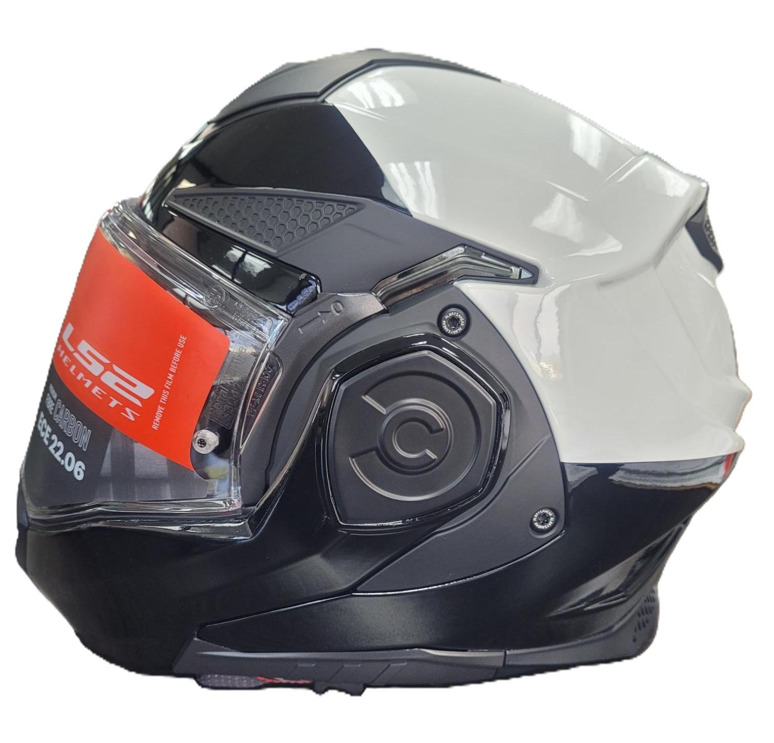 LS2 Carbon Police B-W 2.JPG