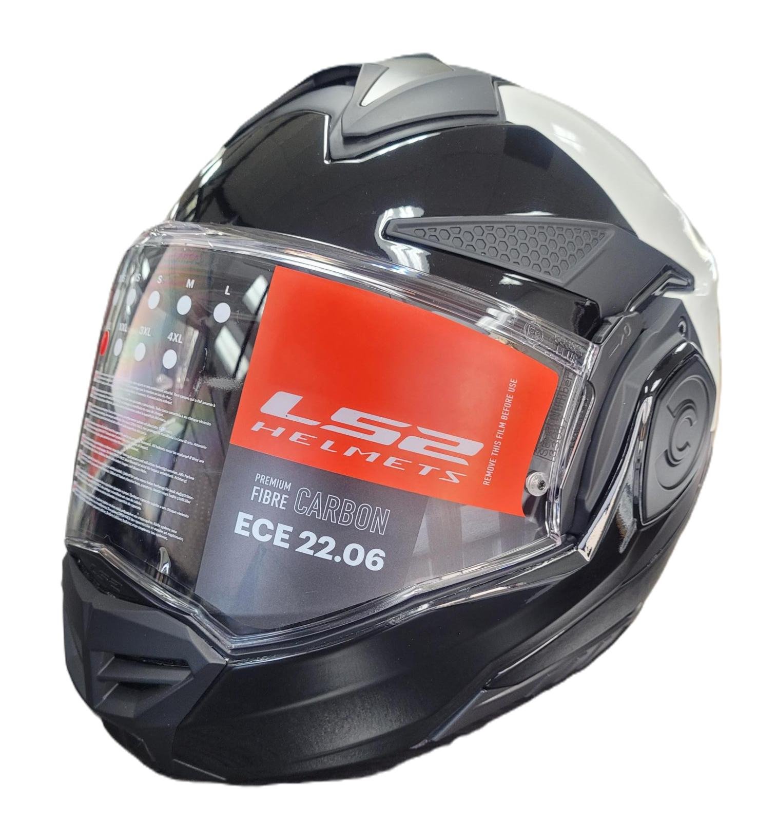 LS2 Carbon Police B-W.JPG