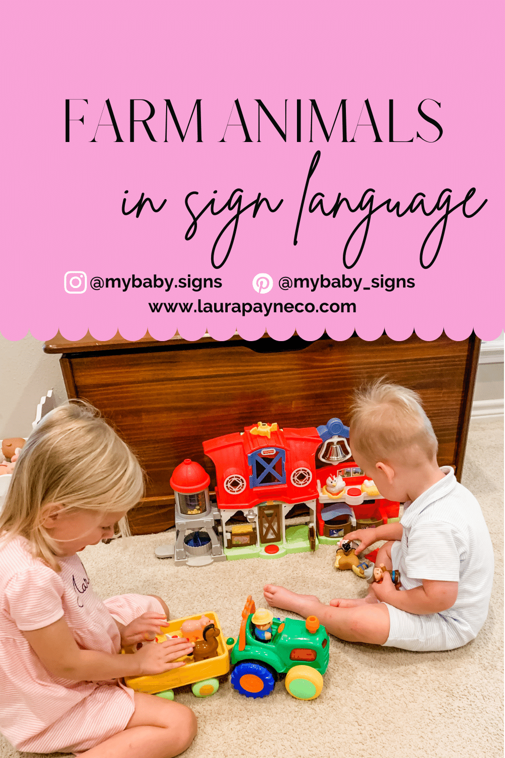 Sign Language Farm Farm Animals in Sign Language — Laura Payne Co
