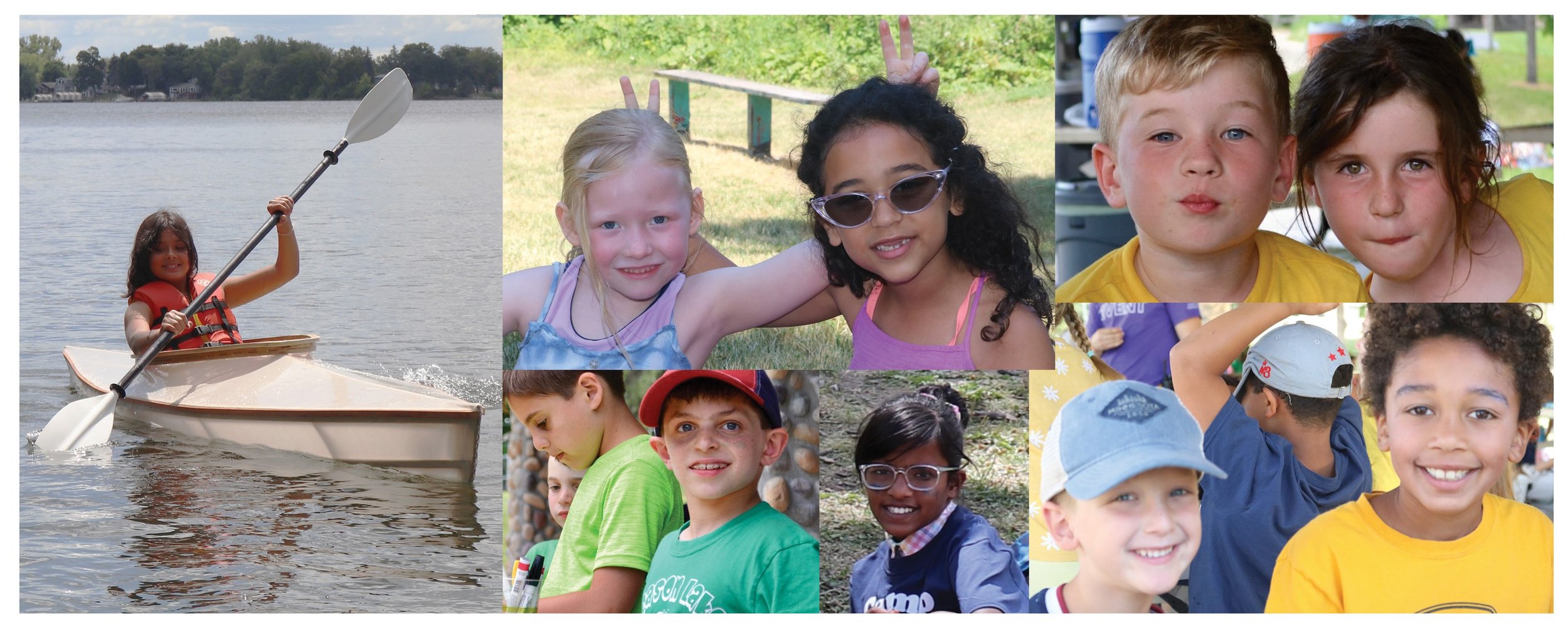 Children doing summer camp activities.