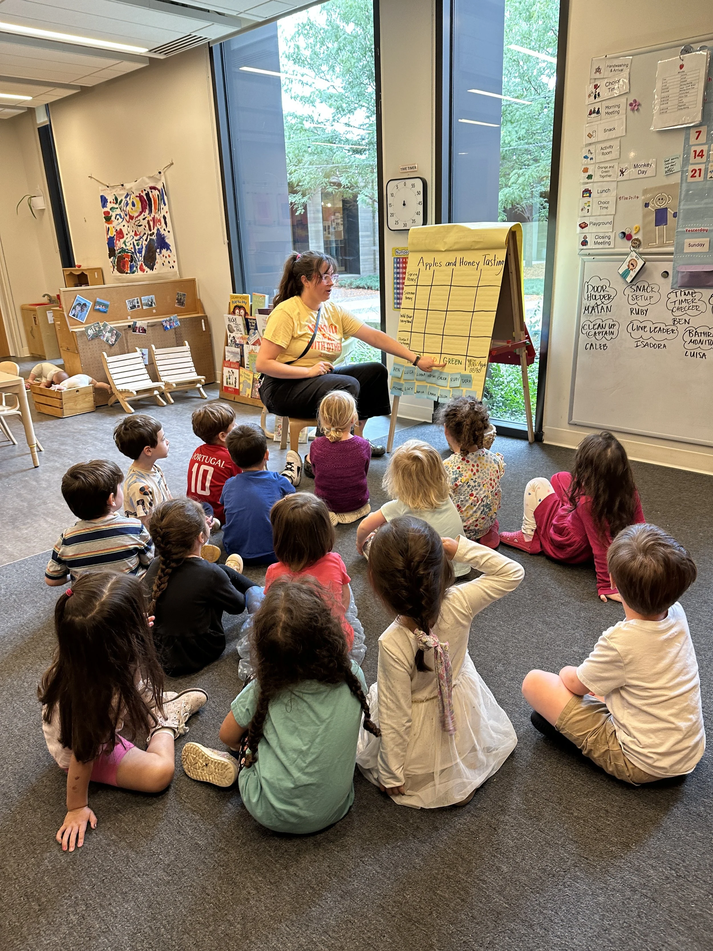 ECC class listening to teacher.