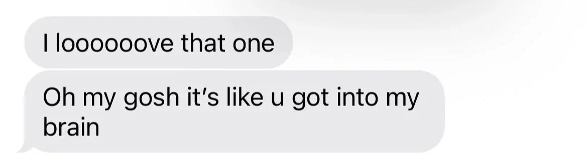 screenshot of a testimonial