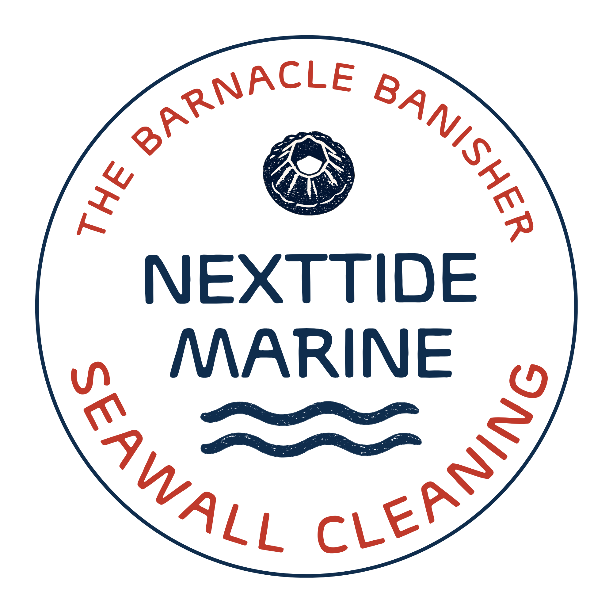 NextTide Marine Logo - The Barnacle Banisher and Seawall Cleaning
