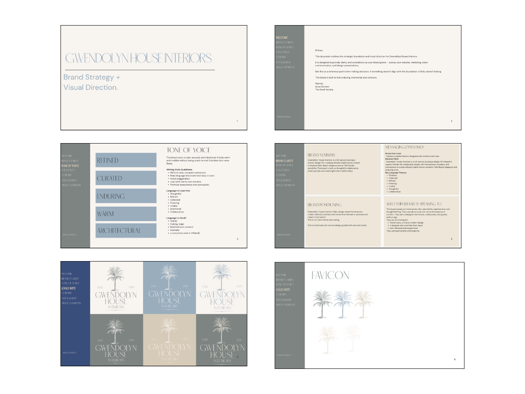 Gwendolyn House Interiors Brand Identity