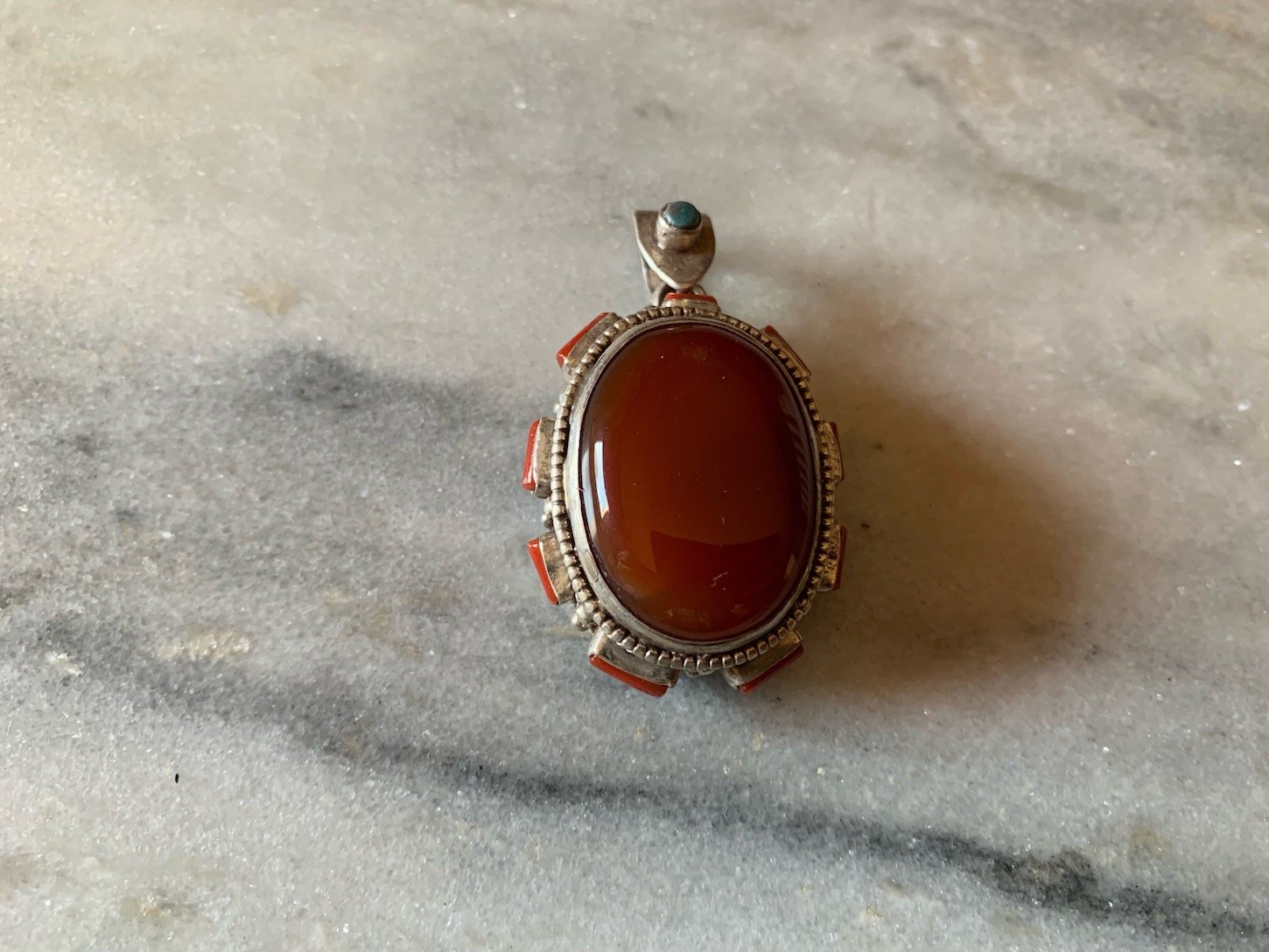 Carnelian Oval Pendant