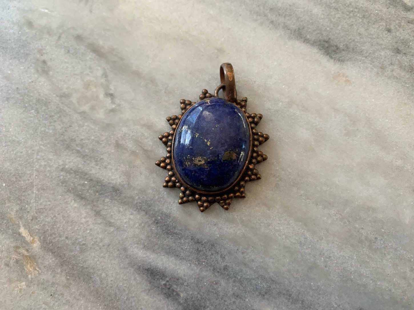 Oval Lapis Lazuli Pendant