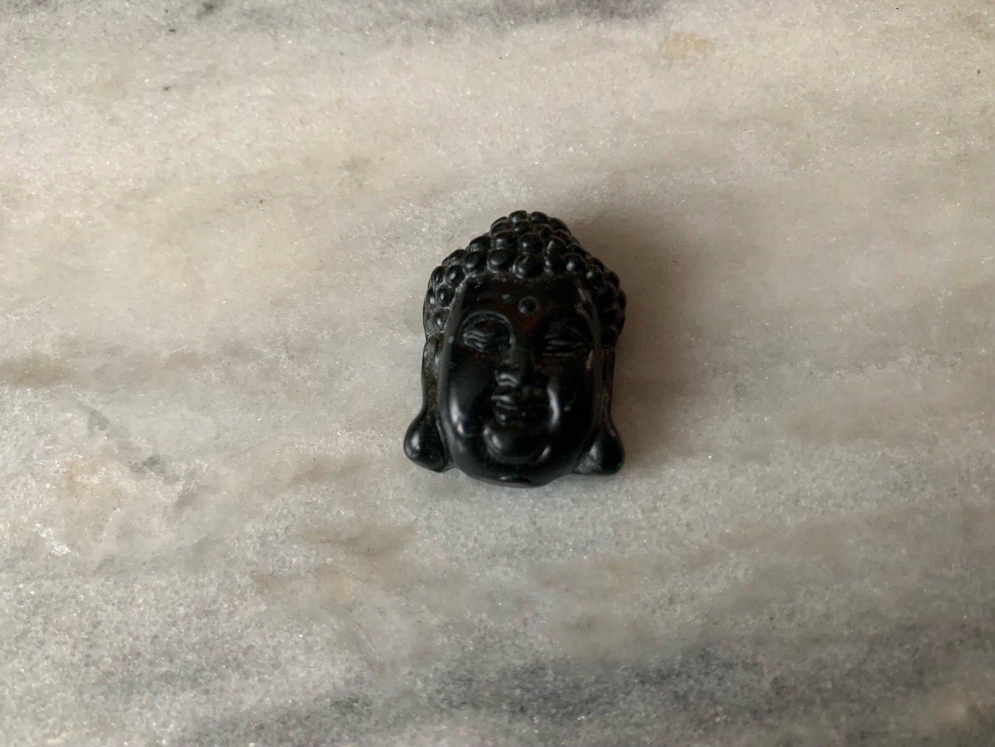 Black Onyx Buddha Head Pendant