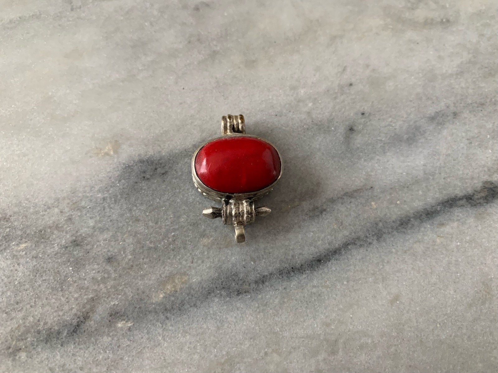 Petite Red Coral Silver Gau