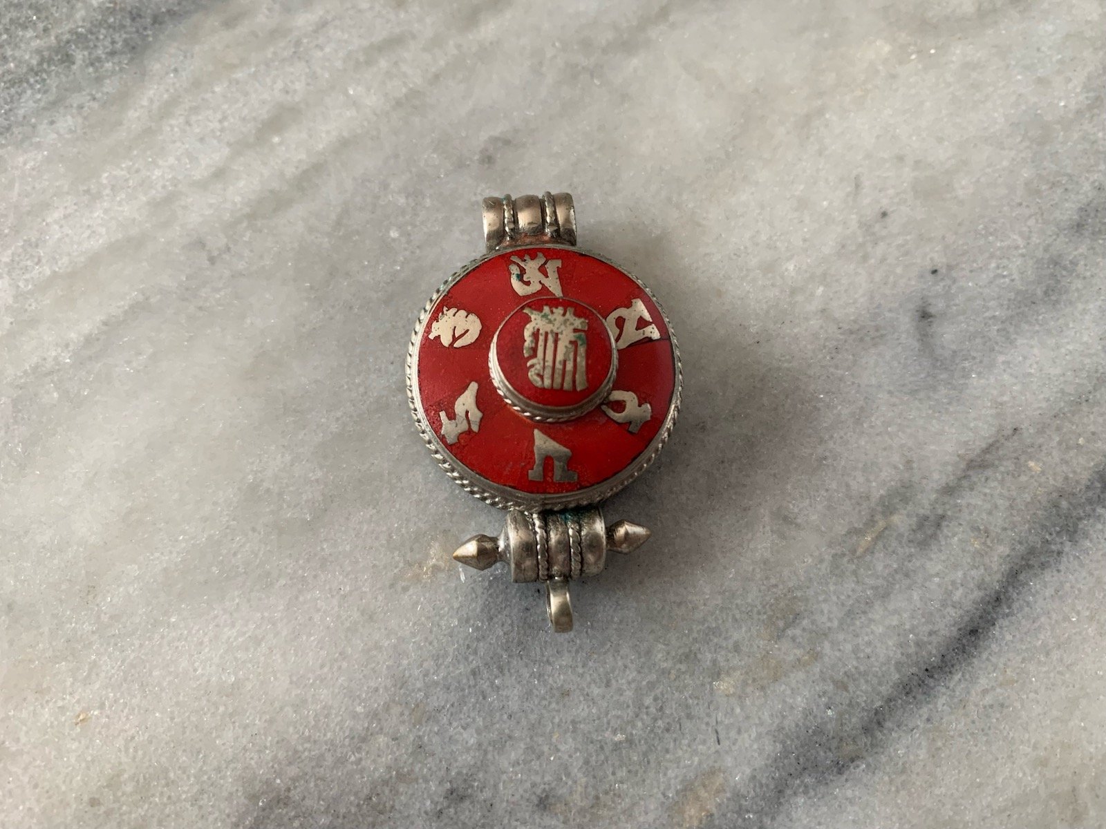 Om Mani Kalachakra Red Gau