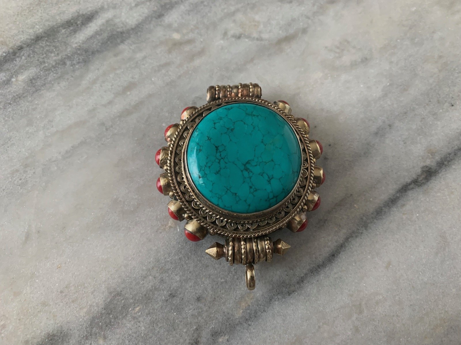 Deluxe Turquoise & Coral Gau