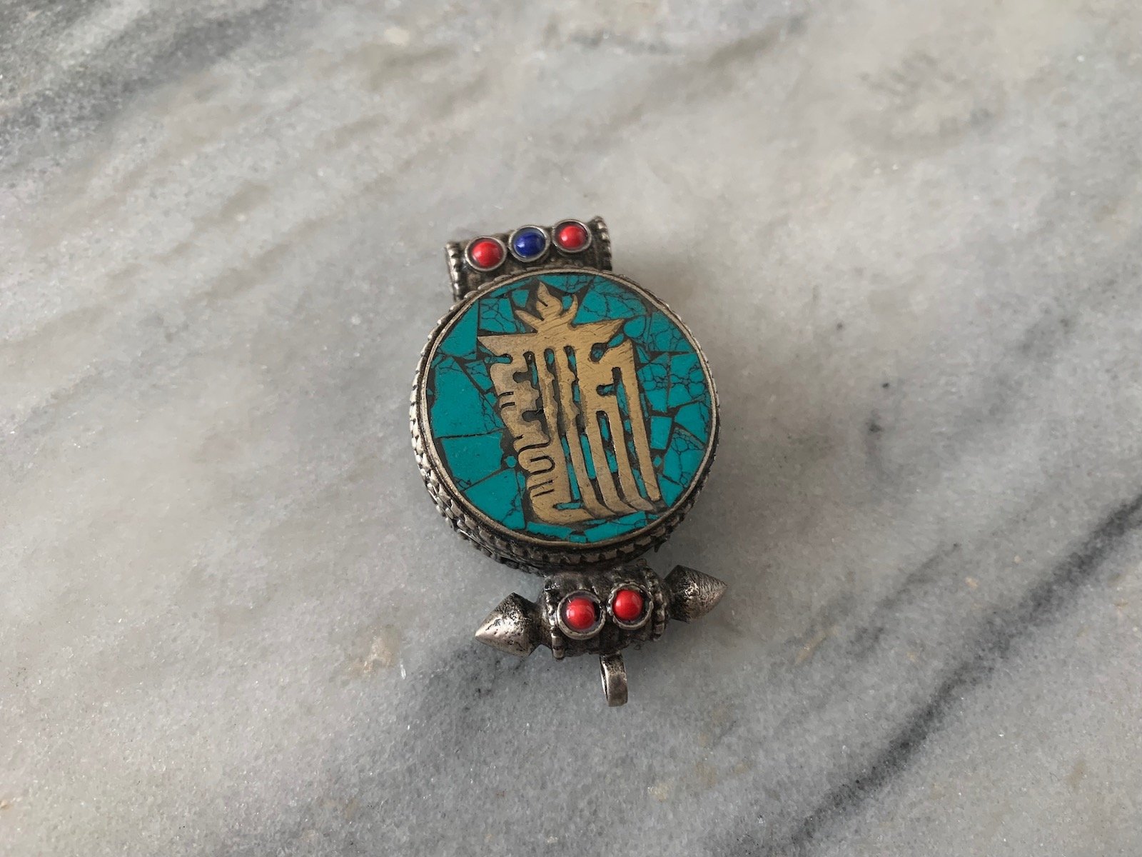 Silver & Turquoise Kalachakra Gau