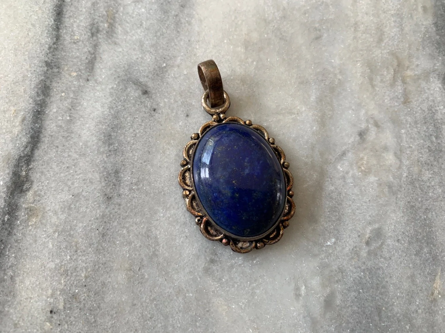 Lapis Lazuli Oval Pendant