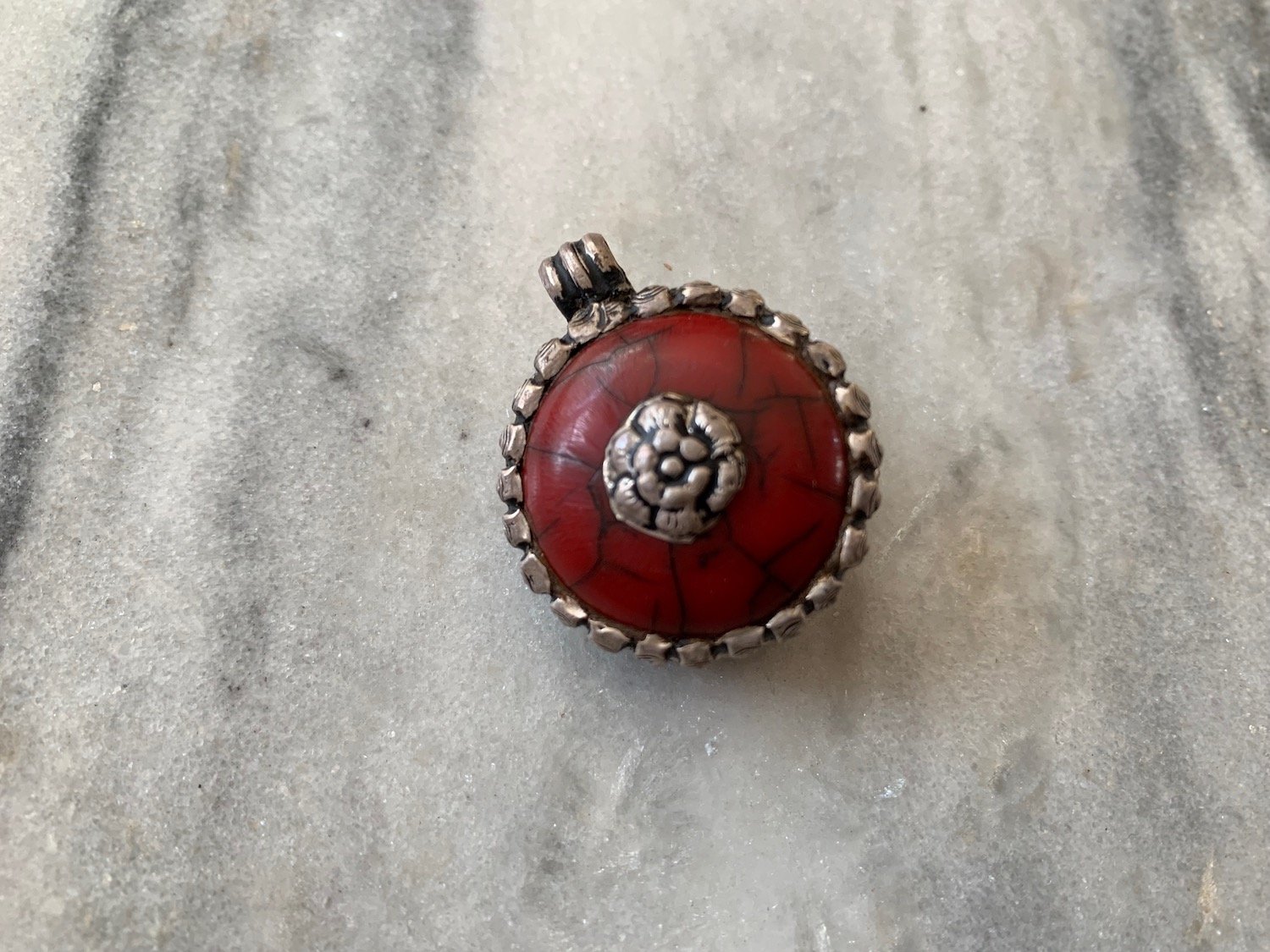Copal Tibetan Pendant