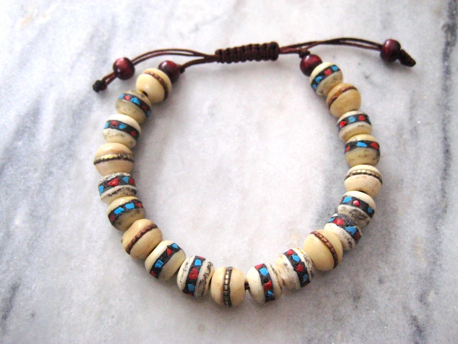 Yak Bone Medicine Wrist Mala