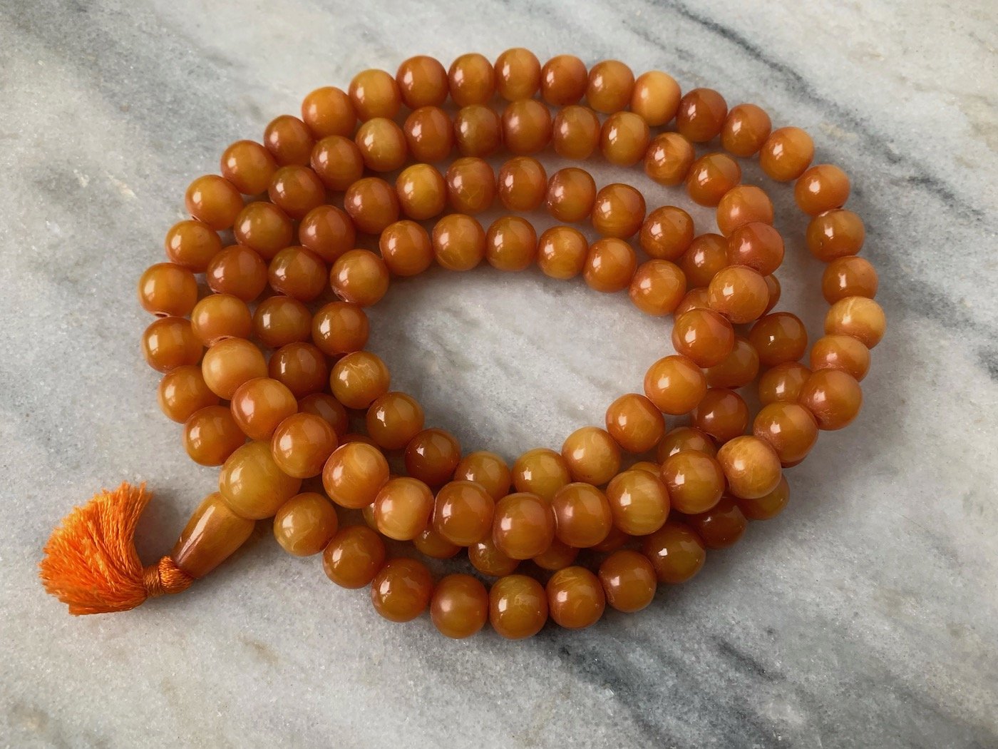 Copal Amber Bead Mala
