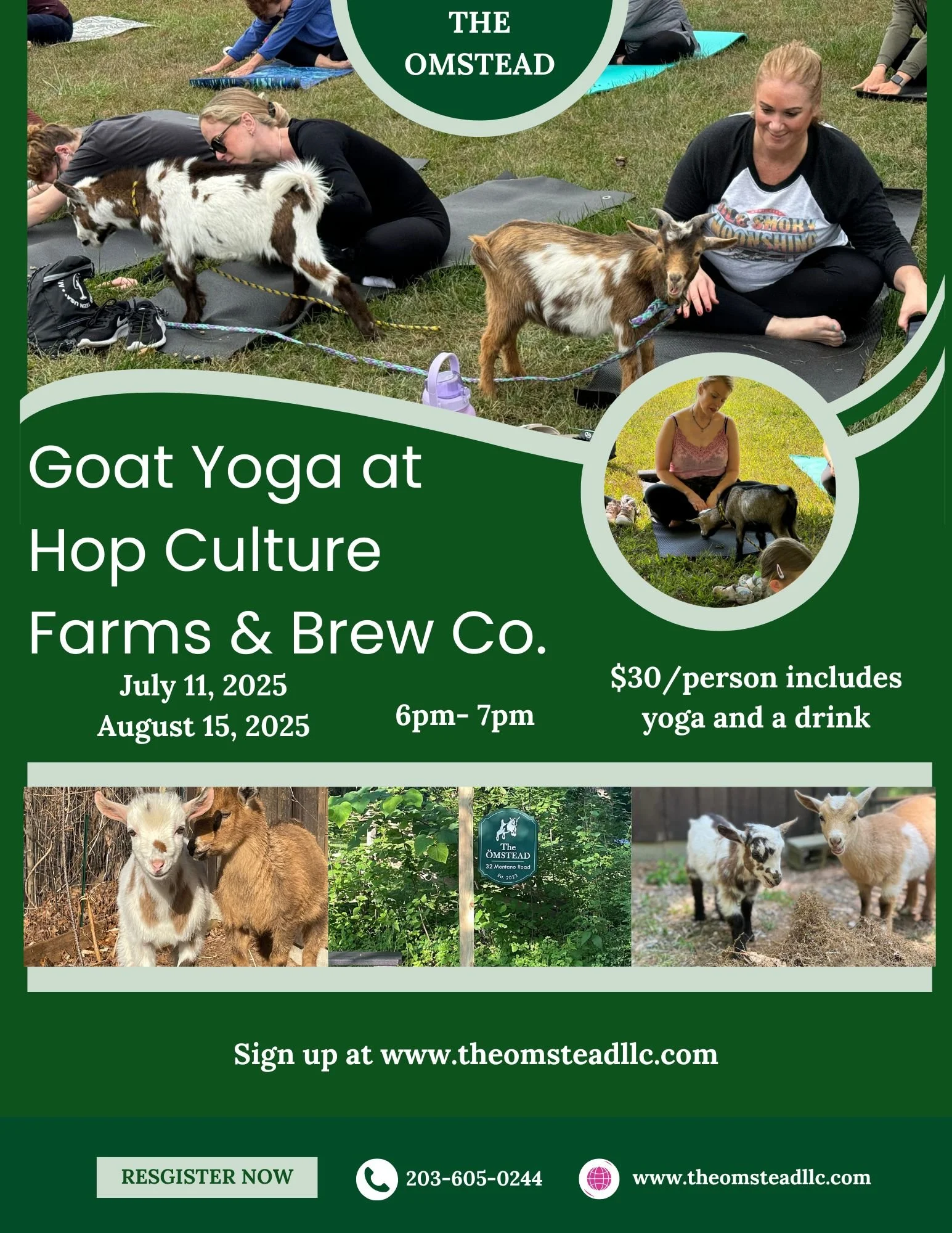 Hoppy Hour Goat Yoga!