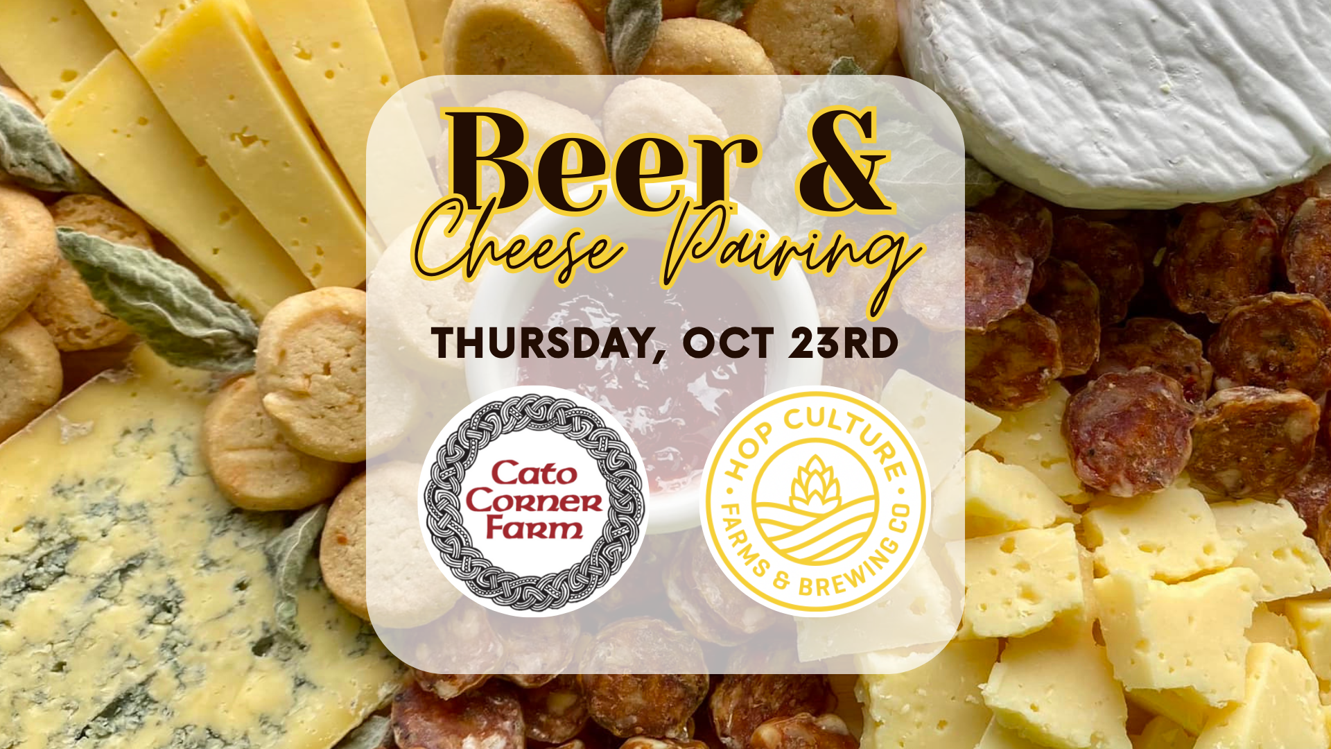Farm Beer & Cheese Pairing with Cato Corner Farm
