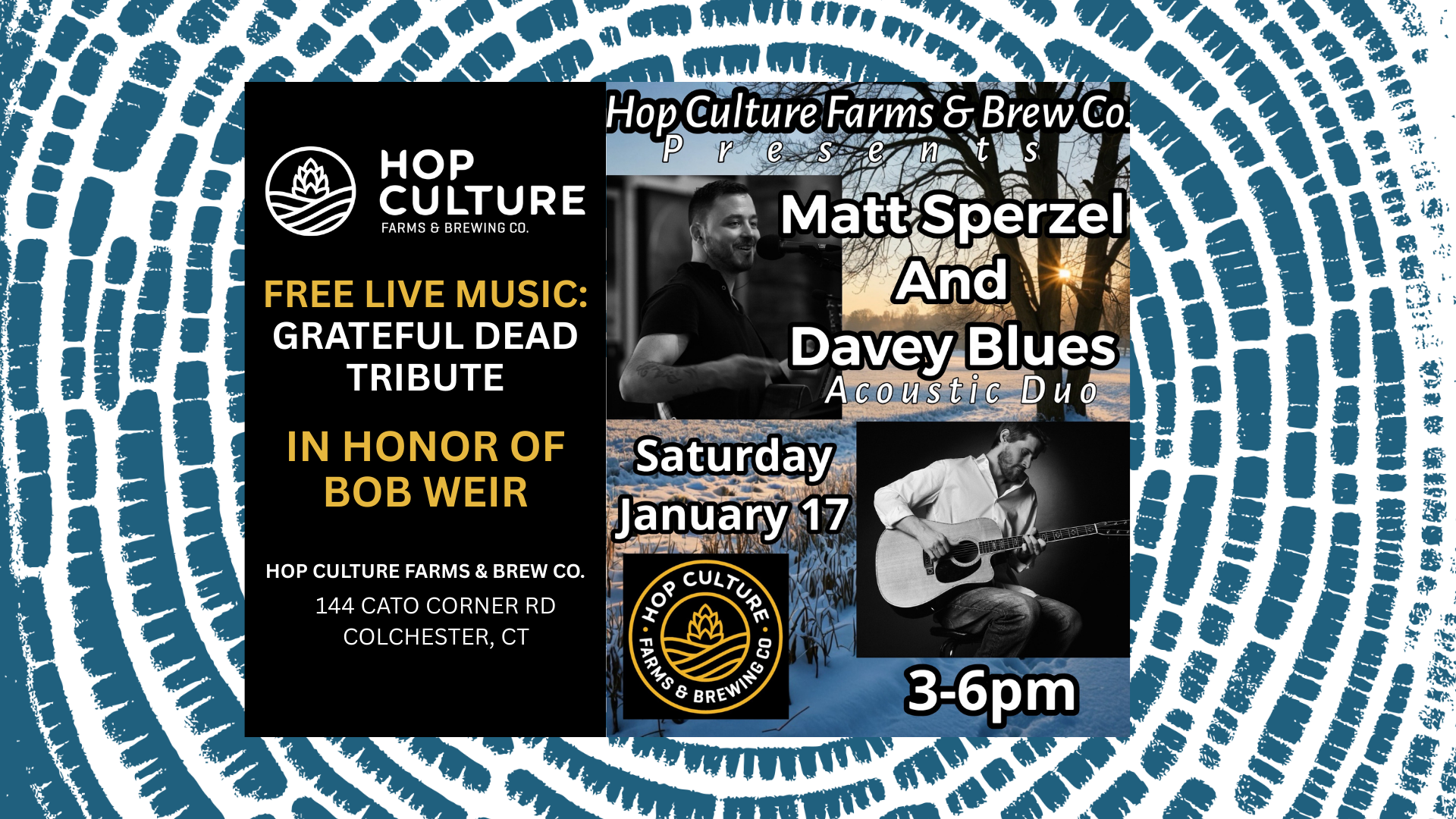 Free Live Music: Acoustic Duo Grateful Dead tribute in honor of Bob Weir