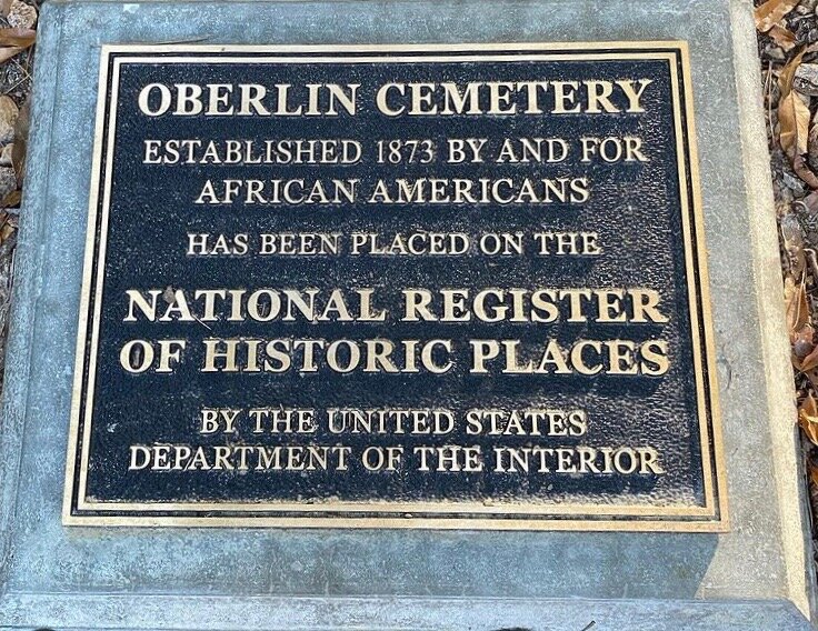 Historic Oberlin Cemetery National Registry Plaque - Cheryl Williams.jpg