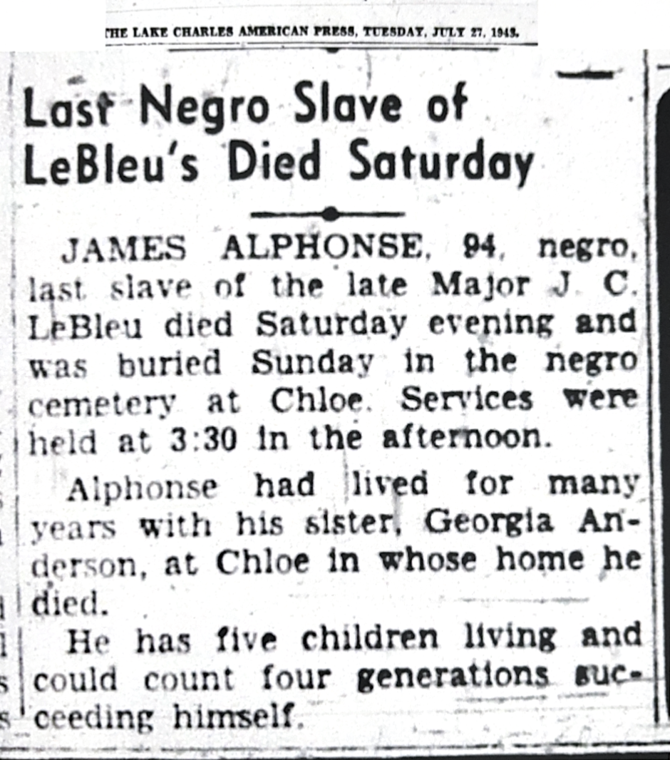 Grandpa James Alphonse Obit - Chloe Historical Cemetery.png