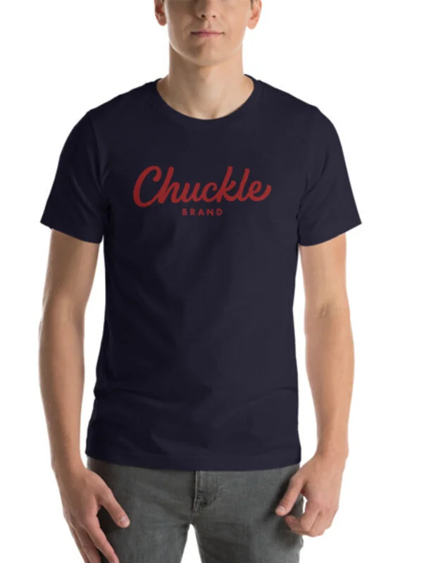 Chuckle Brand Navy Crew Neck T-Shirt