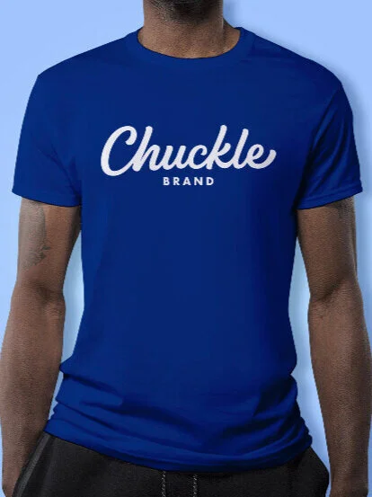 Chuckle Brand True Royal Blue Crew Neck