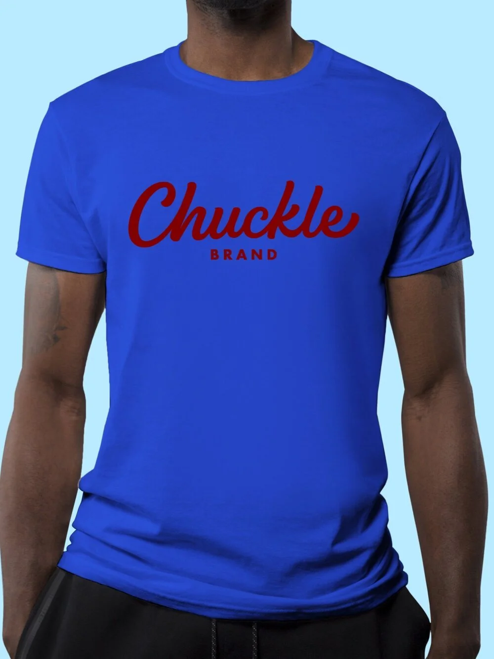 Chuckle Brand True Royal Blue Crew Neck Limited