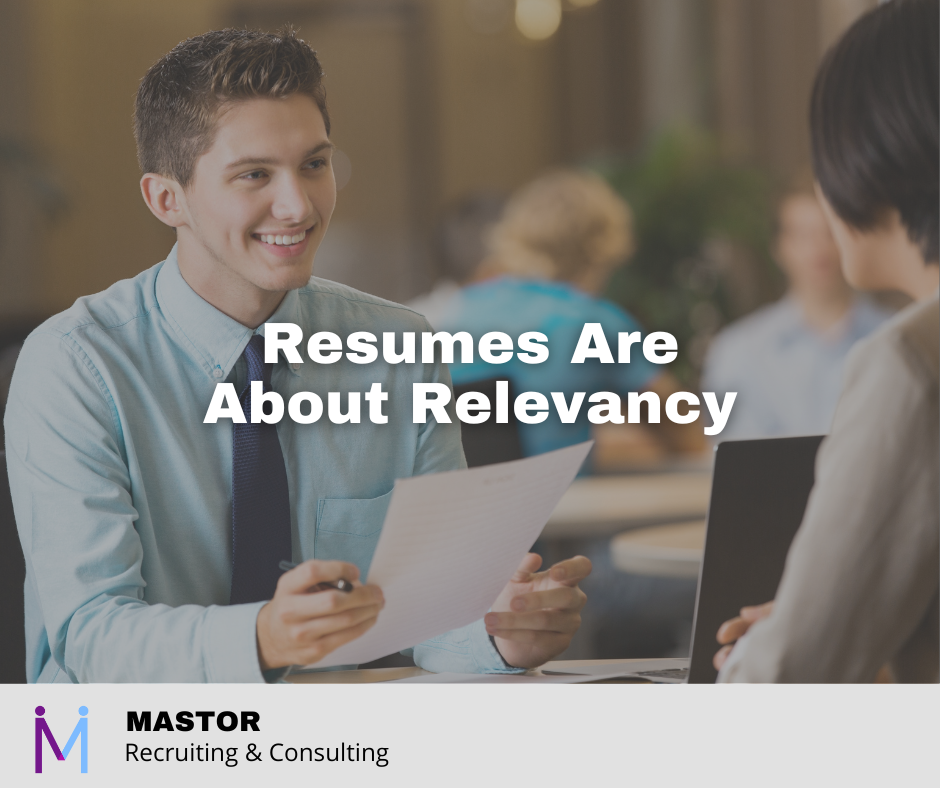 Resumes Are About Relevancy 