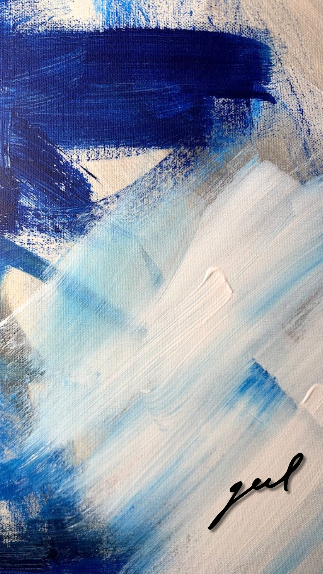 Navy White Geel Abstract Phone Wallpaper - FREE! Save to photos and set "Use as Wallpaper."