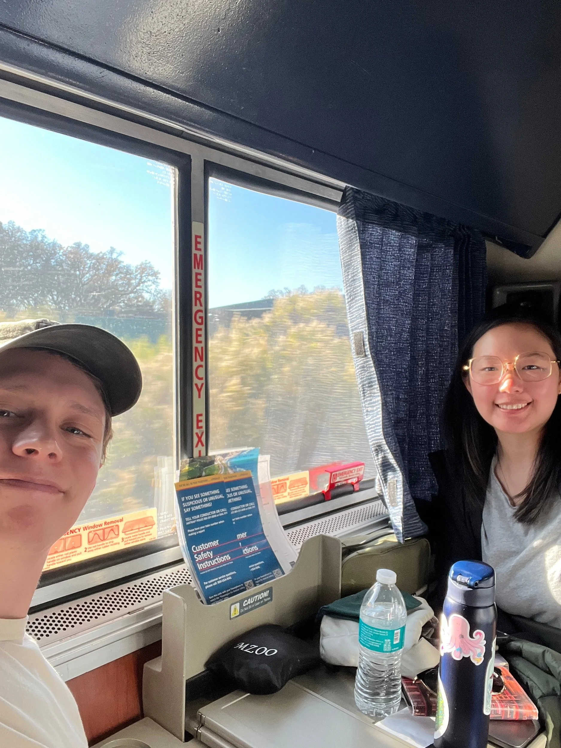 Train enthusiasm! This is me on the coast starlight from Seattle to LA 🚂