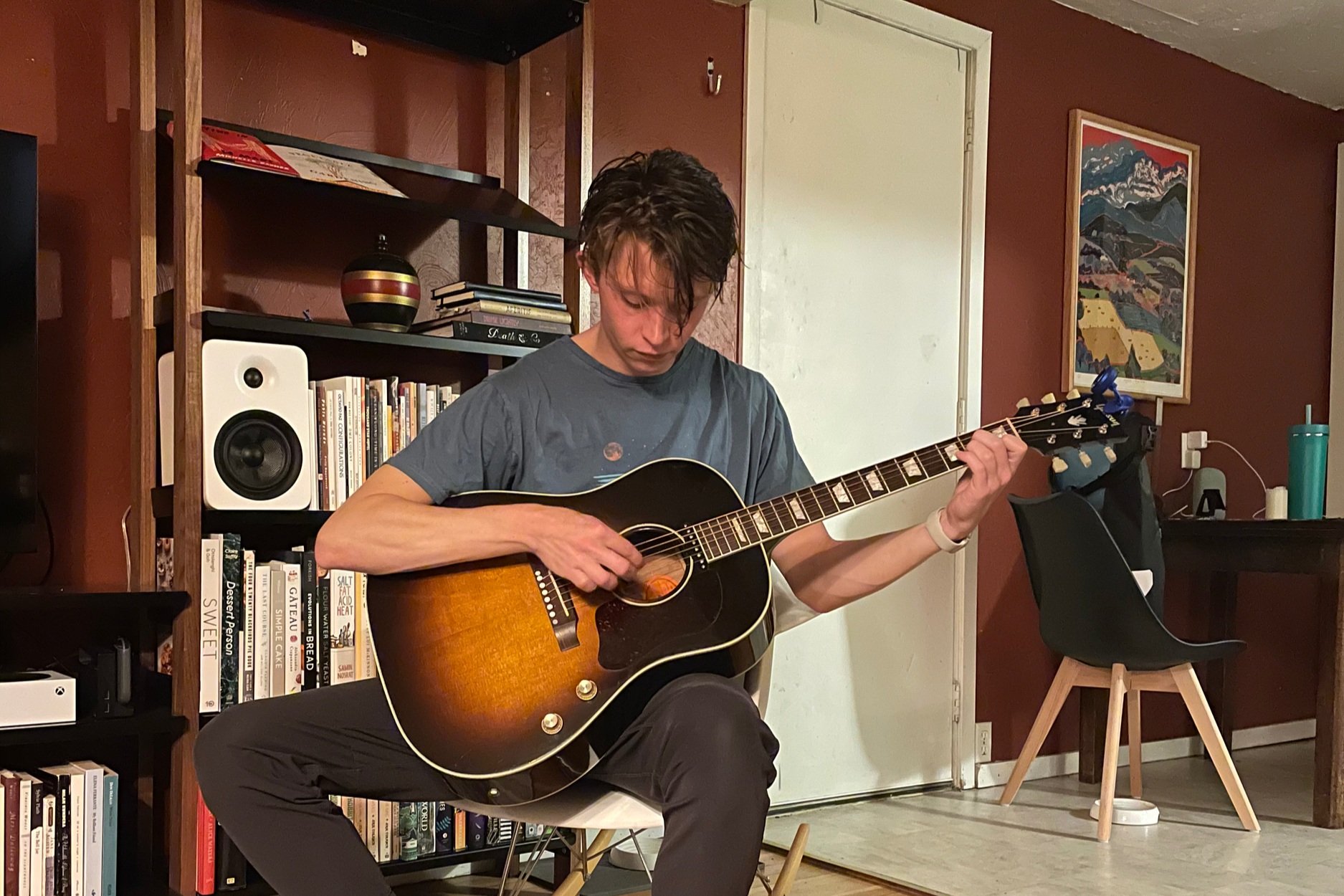 Been playing guitar for a few years now. I'm not very good but it feels good to stretch my self and grow in new ways. 