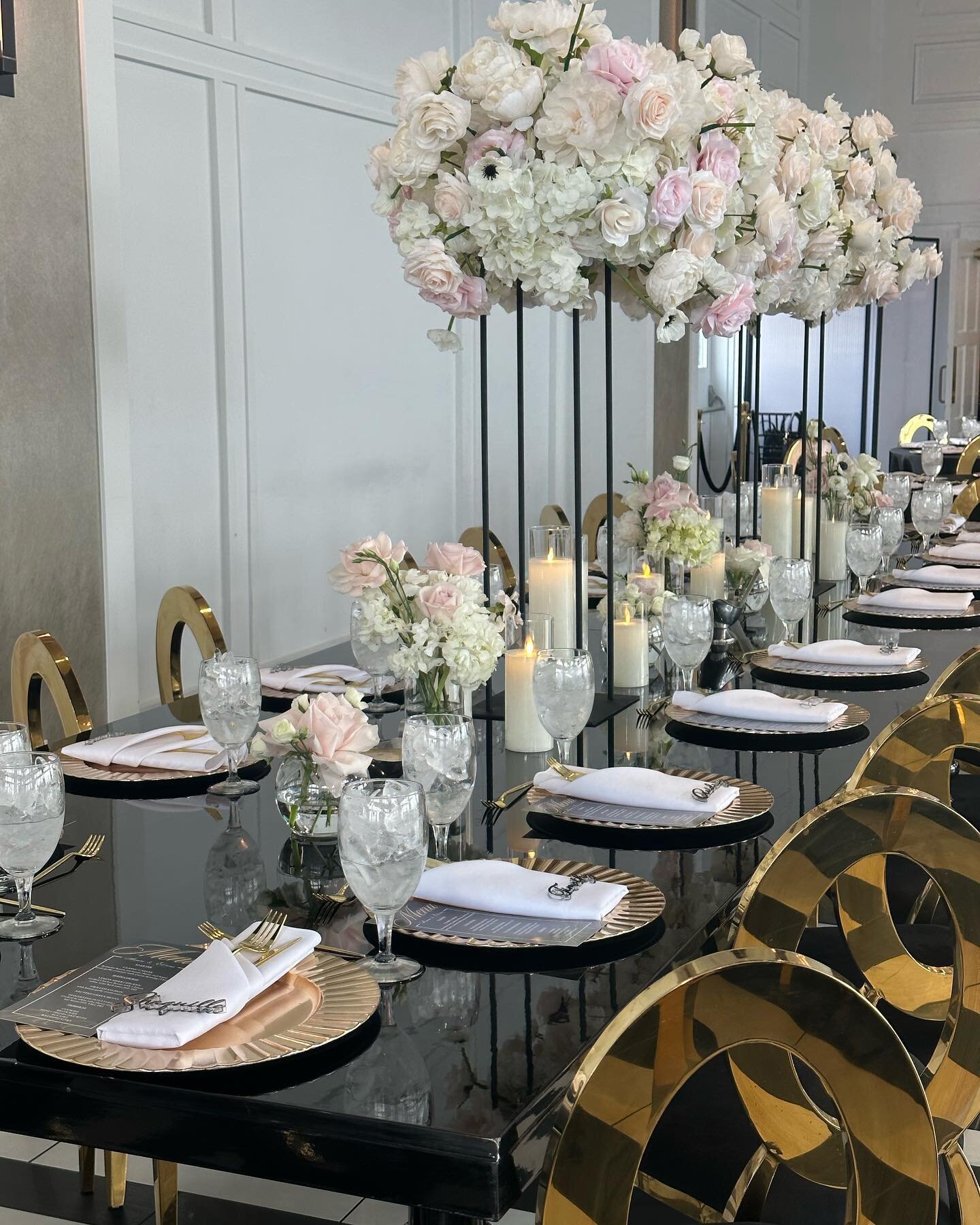We love a soft color palette for Weddings. Soft whites and pinks are always a great combination when using dark colors. My bride was very adamant about these colors and we made sure to deliver.

#poshluxuryevents #luxuryevents #luxuryeventplanner #bi