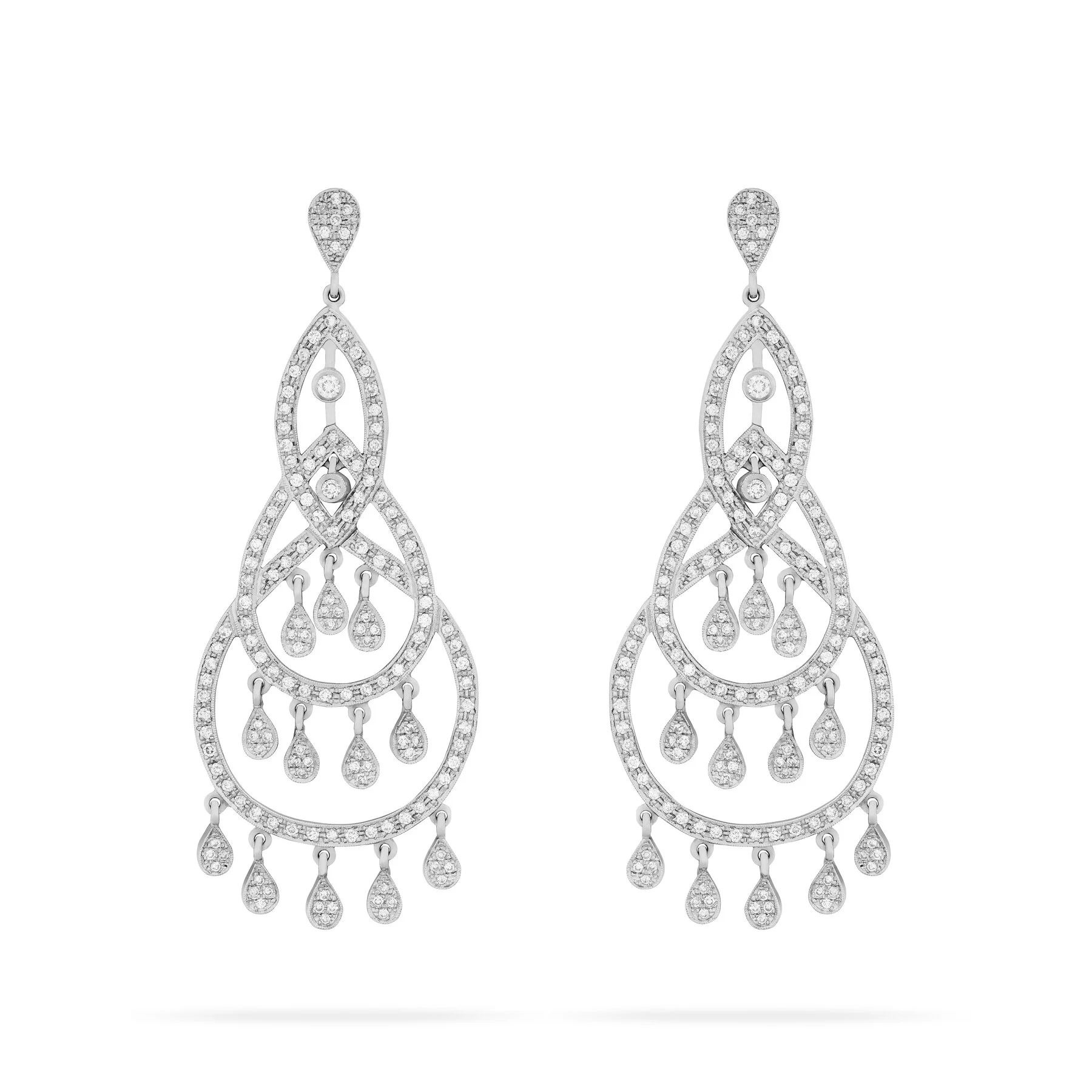 Pendientes de diamantes
