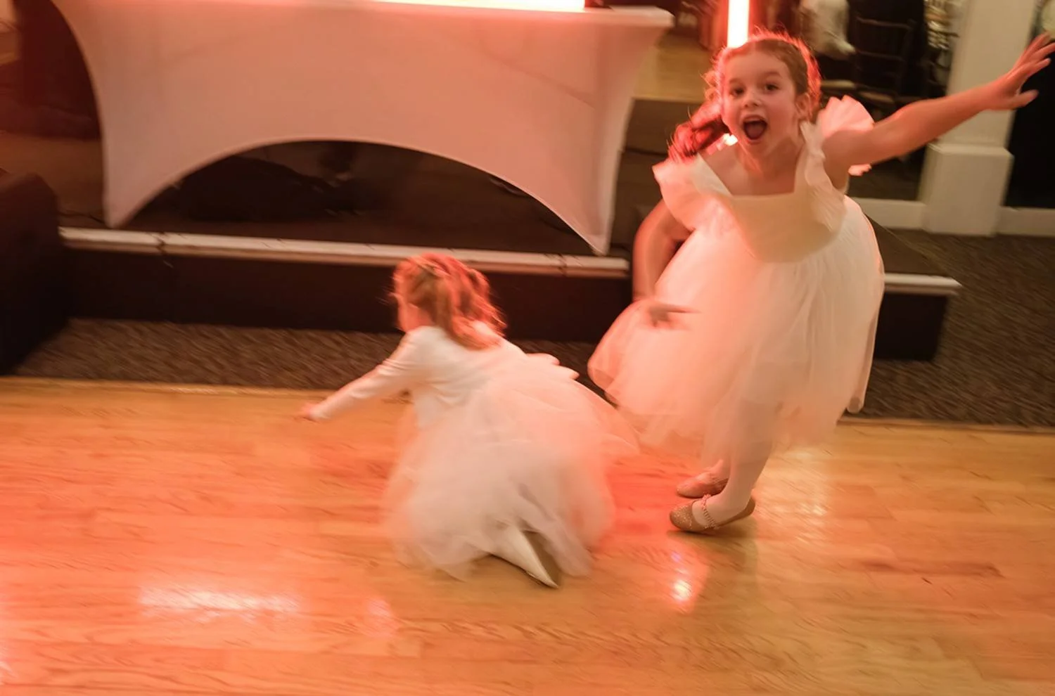 children is dancing on wedding