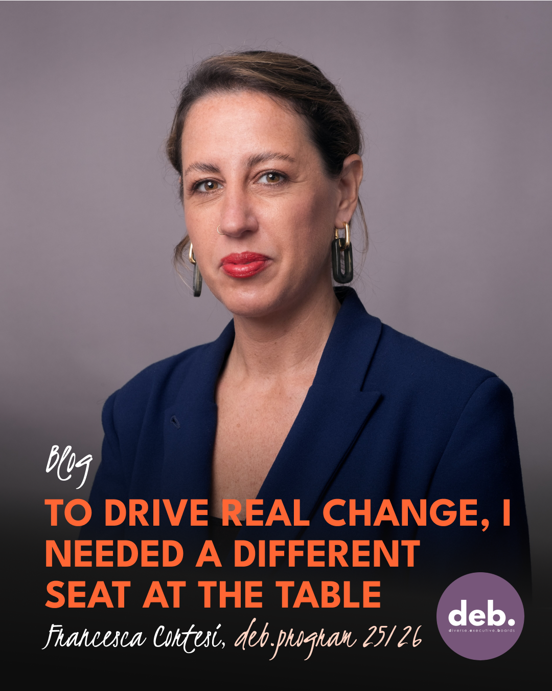 To drive real change, I needed a different seat at the table