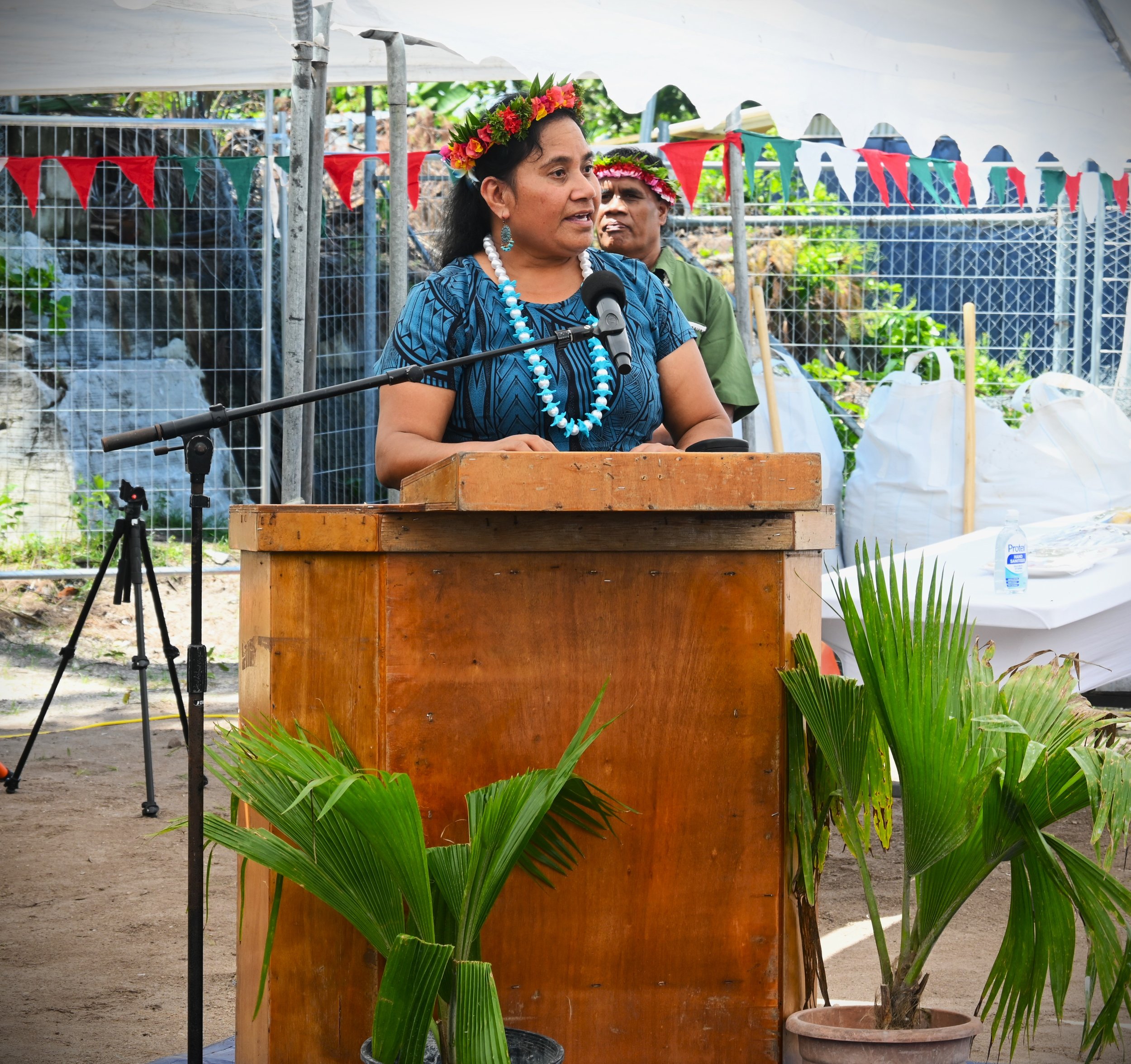 Honorable Minister from Ministry of Employment and Human Resource Mrs Taabita Amuera Teakai.JPG