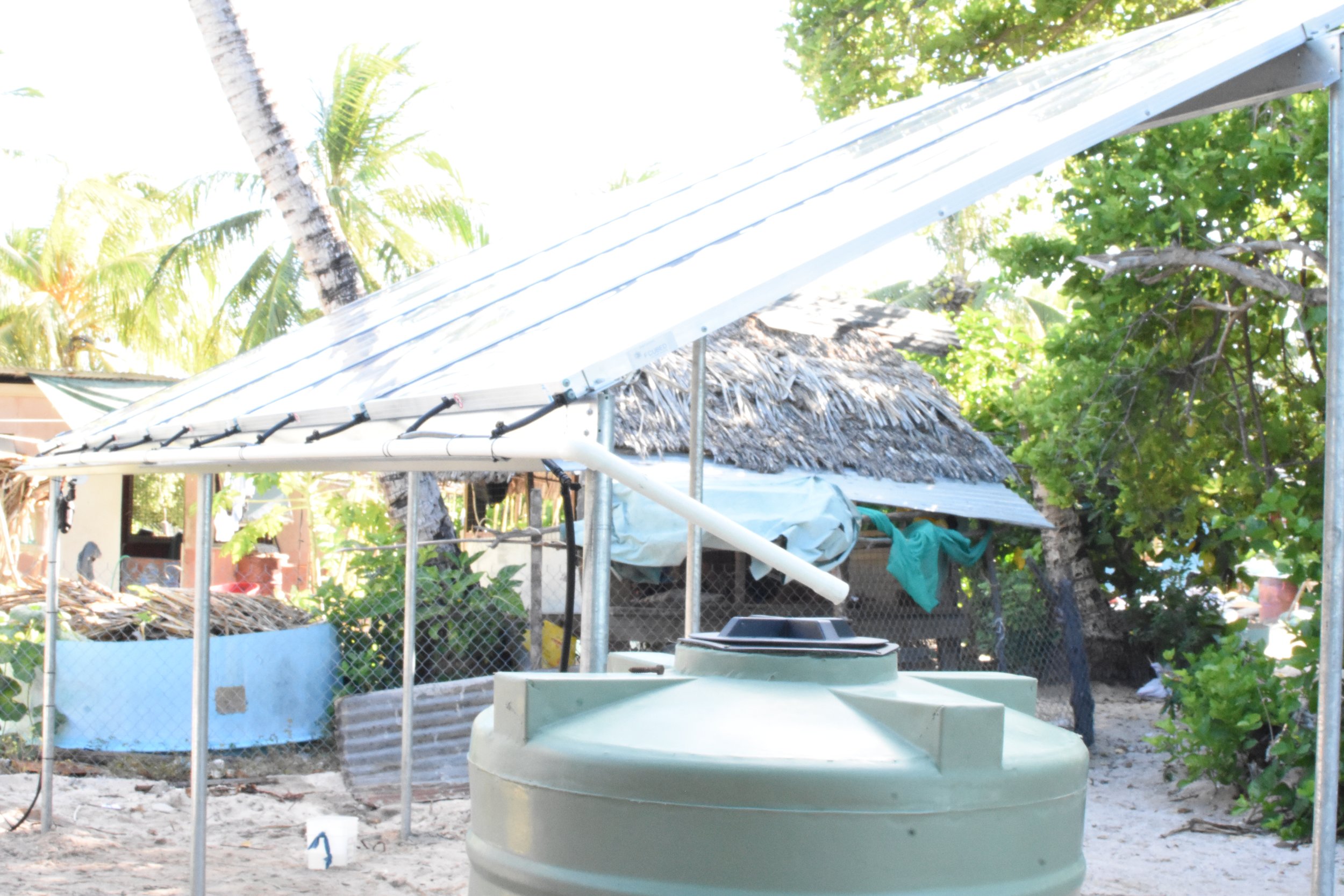 Solar water distillation unit — ChildFund Kiribati — Helping children ...