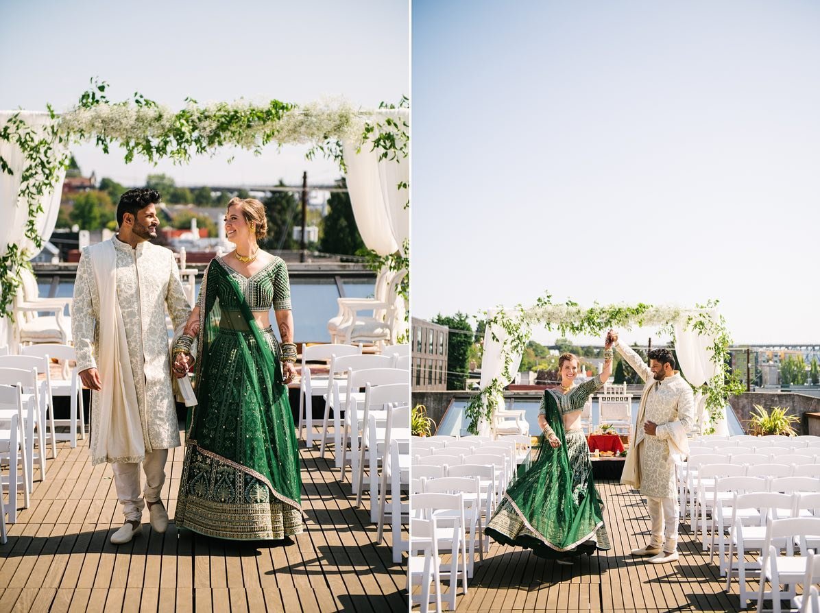 Jill and Neel celebrated their wedding with not one but TWO beautiful ceremonies! Helping honor different cultures and traditions is one of our favorite parts of the job! 

Photographer: @jerometsophotography 
Venue: @fremont_foundry 
Event: @landmar