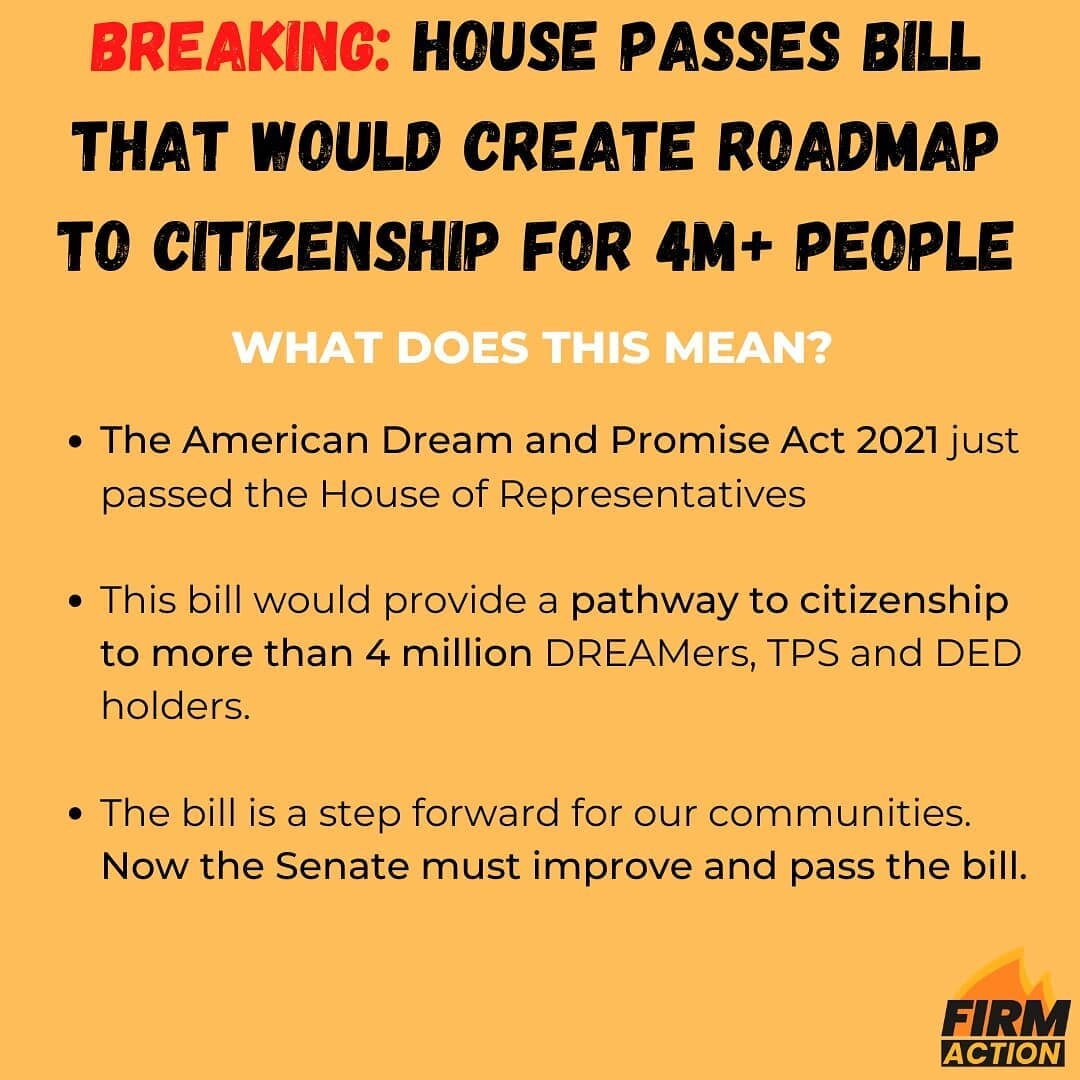 The House passed #HR6, a long overdue proposal to secure citizenship for nearly 4M people. Now is the time for the Senate to do their job--improve &amp; pass the #DreamAndPromiseAct before it reaches the President&rsquo;s desk.

Slide to learn how YO