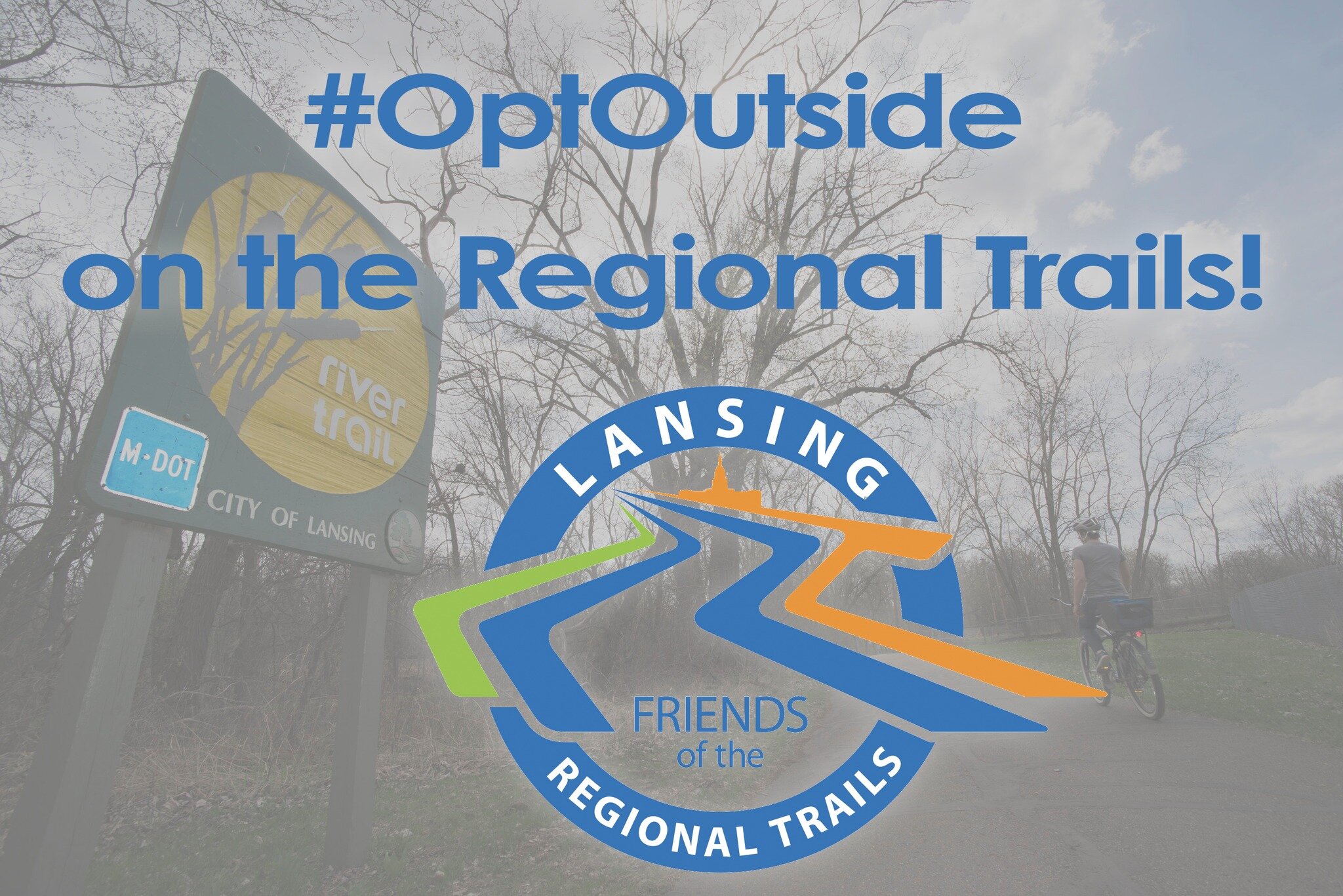 It's a beautiful day to #optoutside today, and EVERY day... on the Lansing region's trails!