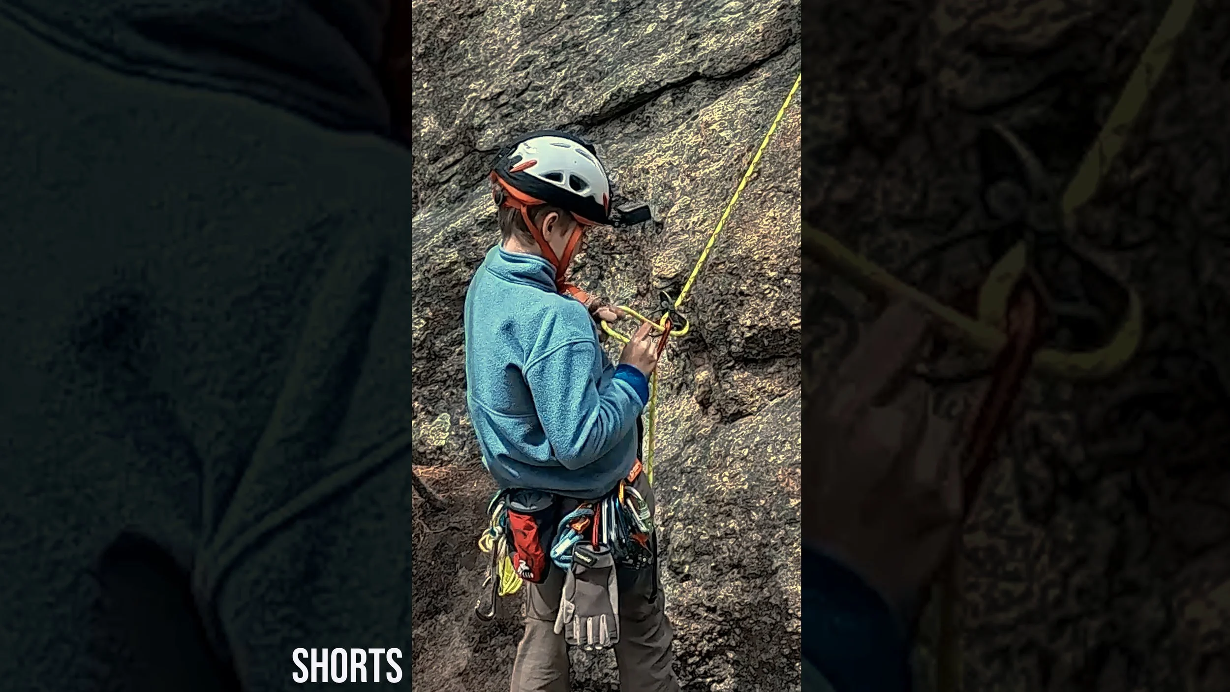 Tying Off a Tube-Style Belay: a Typical UK Method